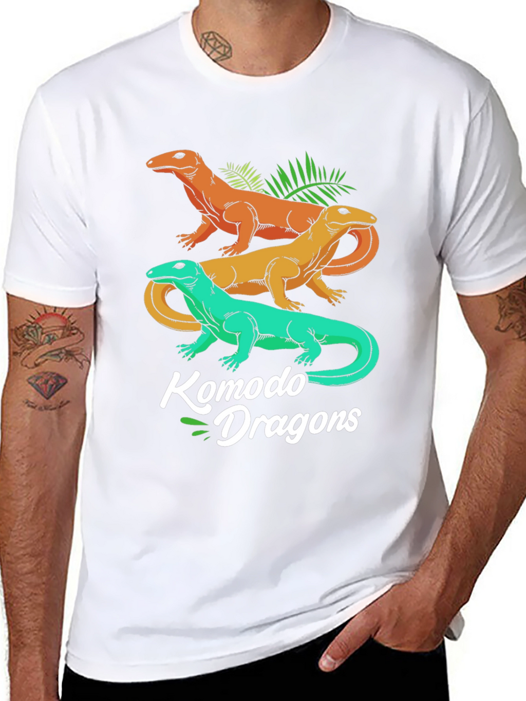 Komodo Dragons Graphic Tee - Mens Black T-Shirt