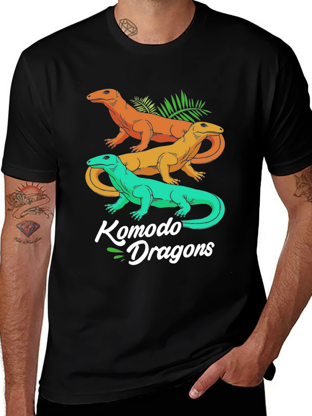 Komodo Dragons Graphic Tee - Mens Black T-Shirt