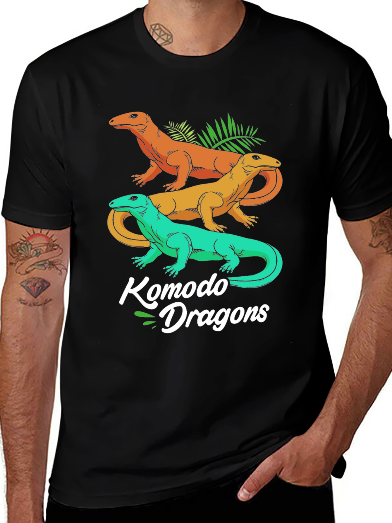 Komodo Dragons Graphic Tee - Mens Black T-Shirt