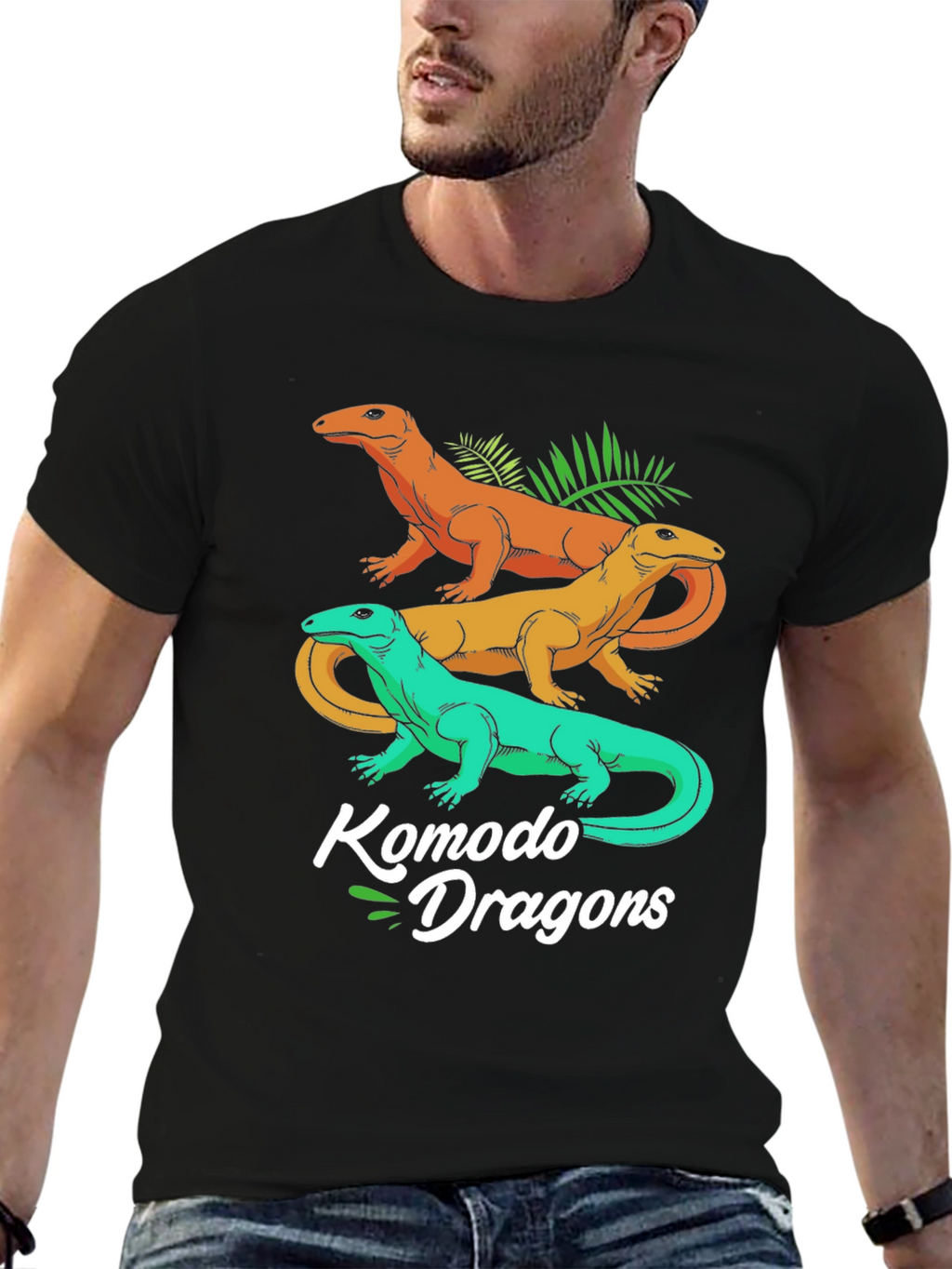 Komodo Dragons Graphic Tee - Mens Black T-Shirt