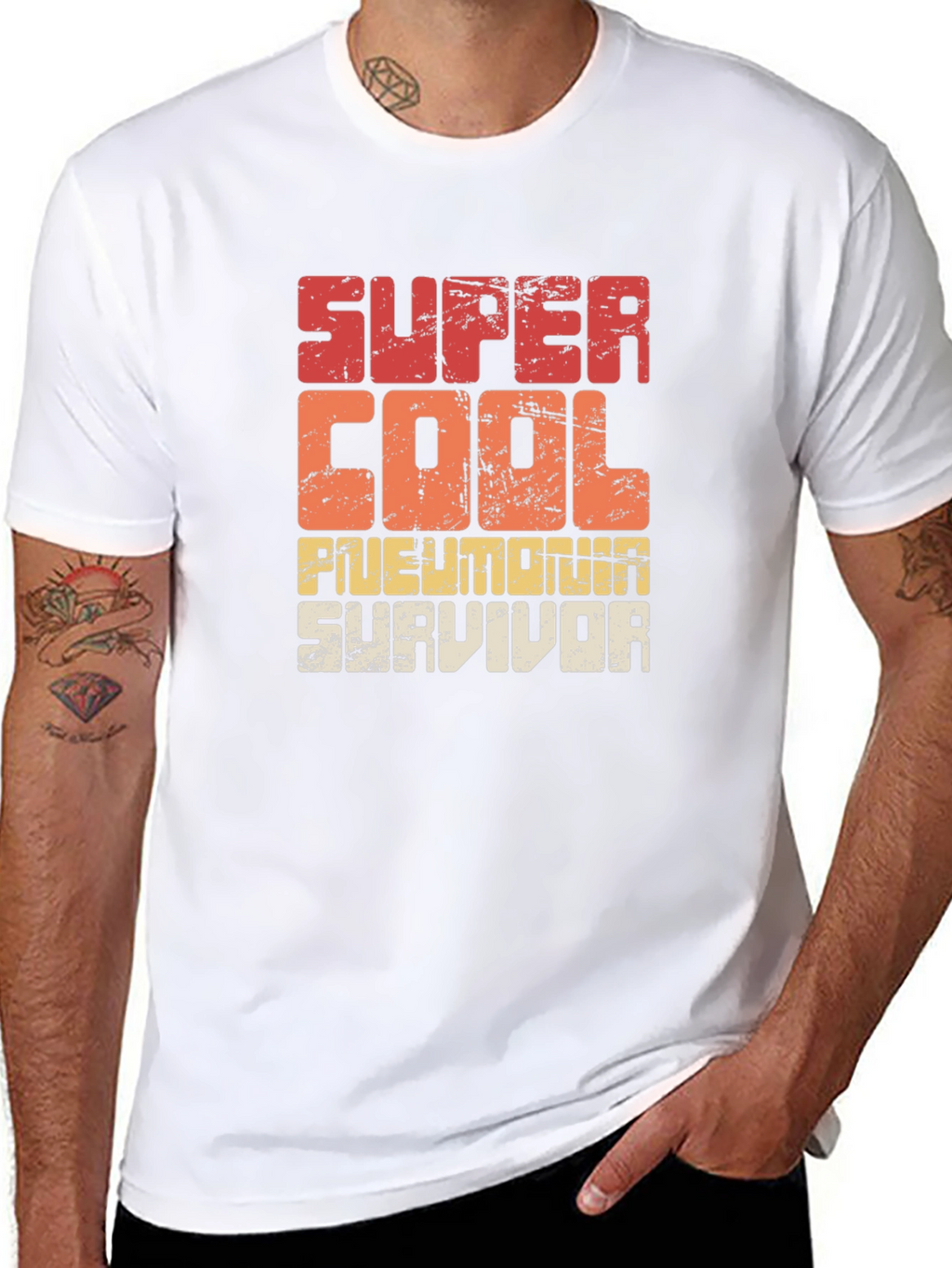 Super Cool Pneumonia Survivor Graphic T-Shirt