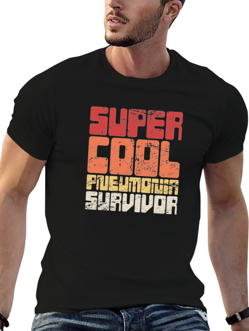 Super Cool Pneumonia Survivor Graphic T-Shirt