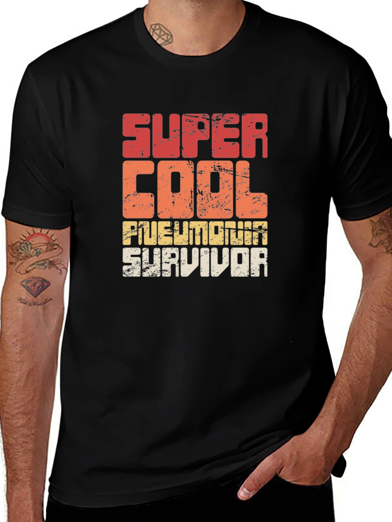 Super Cool Pneumonia Survivor Graphic T-Shirt