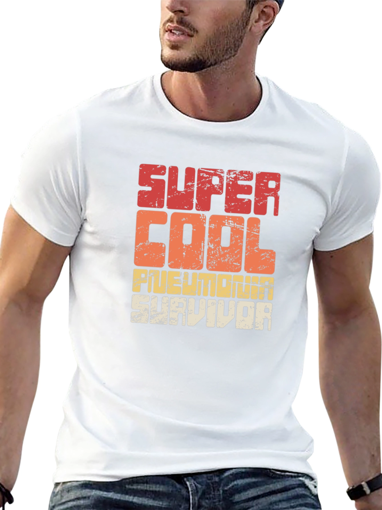 Super Cool Pneumonia Survivor Graphic T-Shirt