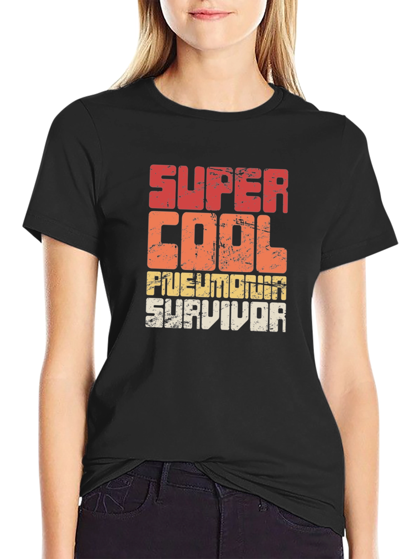 Super Cool Pneumonia Survivor Graphic T-Shirt