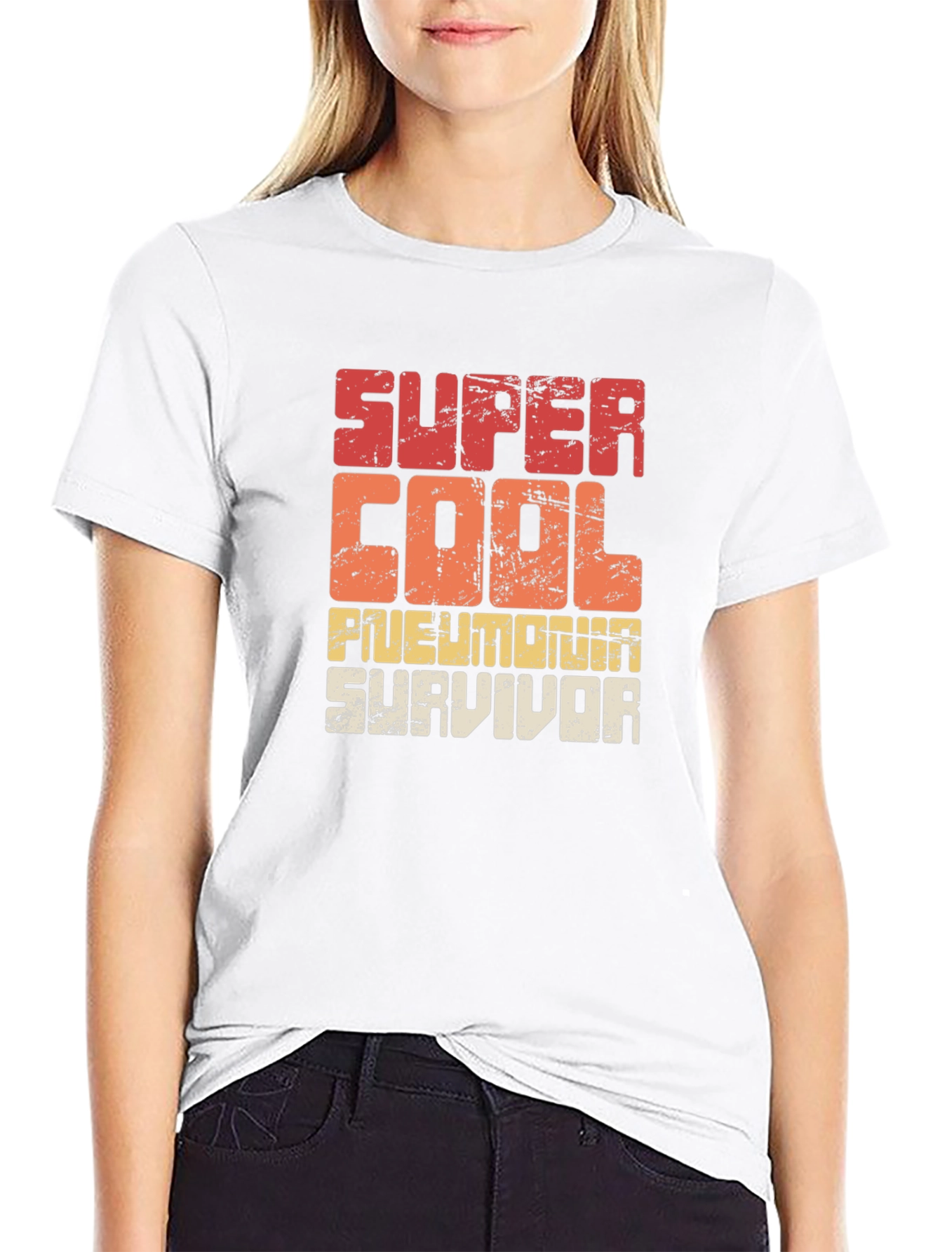 Super Cool Pneumonia Survivor Graphic T-Shirt