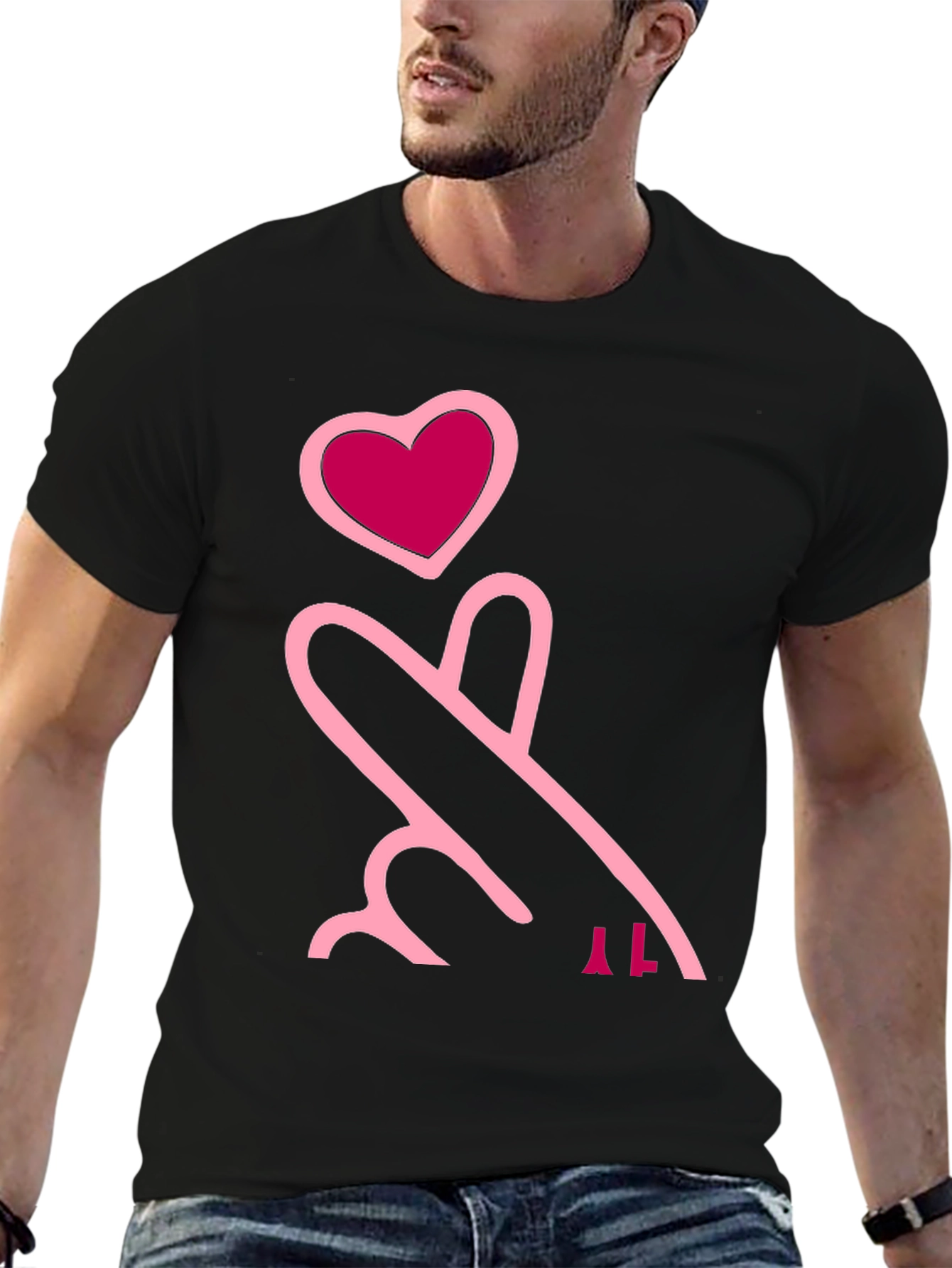 Love Sign Black T-Shirt