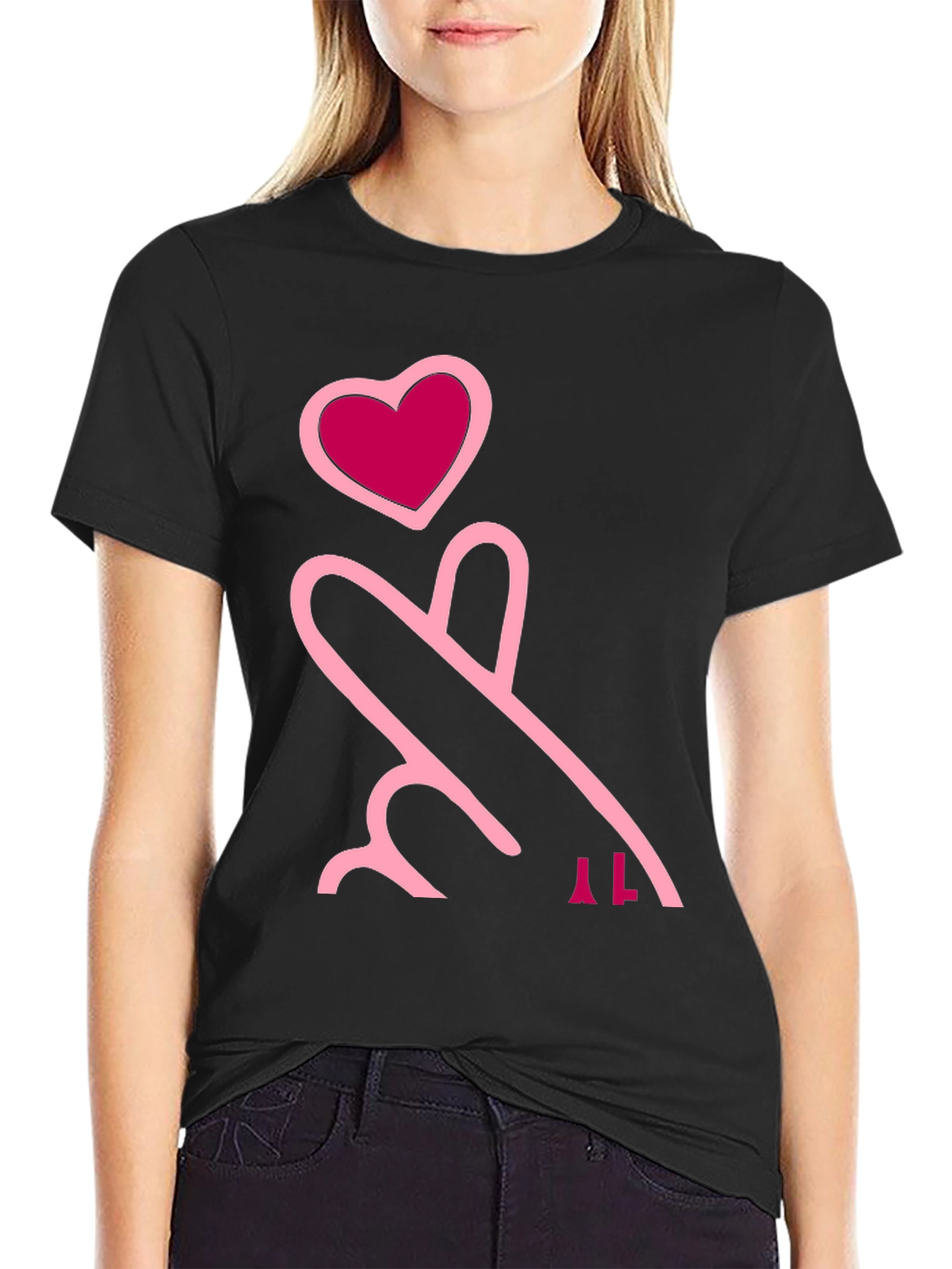 Love Sign Black T-Shirt
