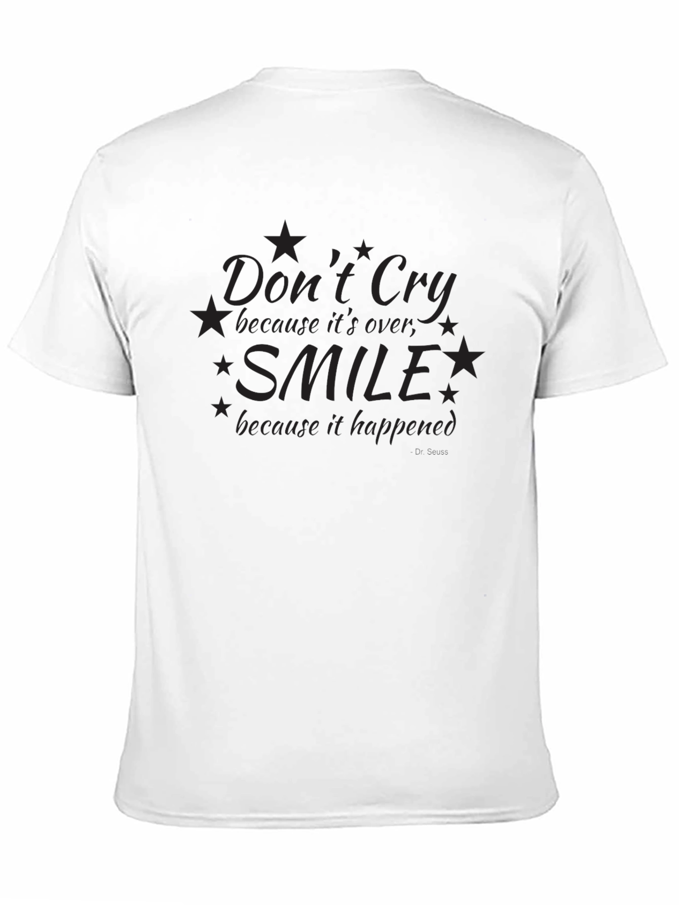 Dont Cry Smile Black T-Shirt