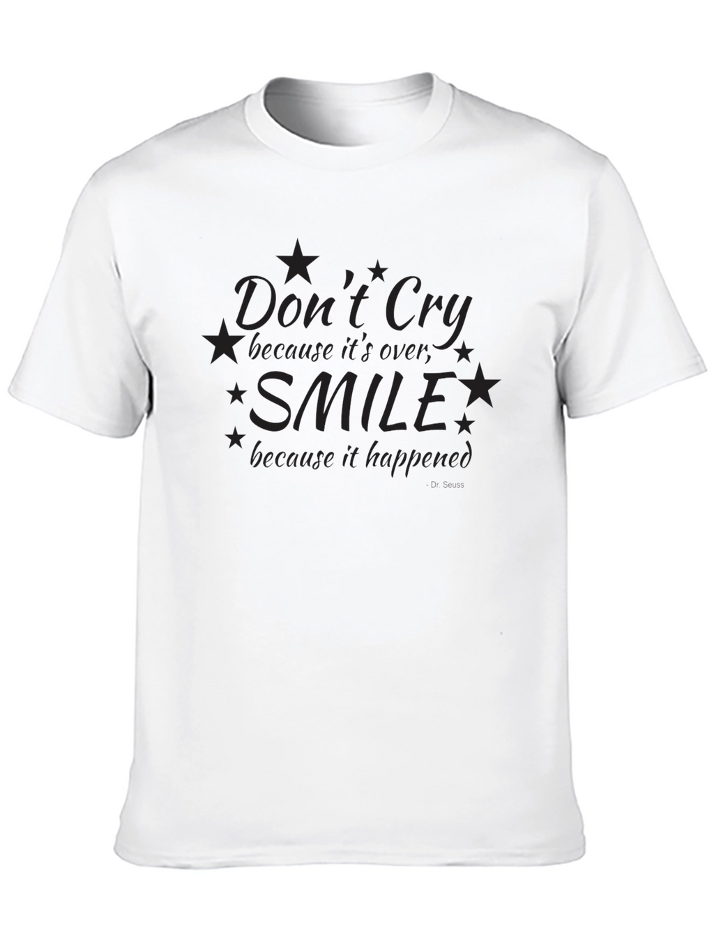 Dont Cry Smile Black T-Shirt