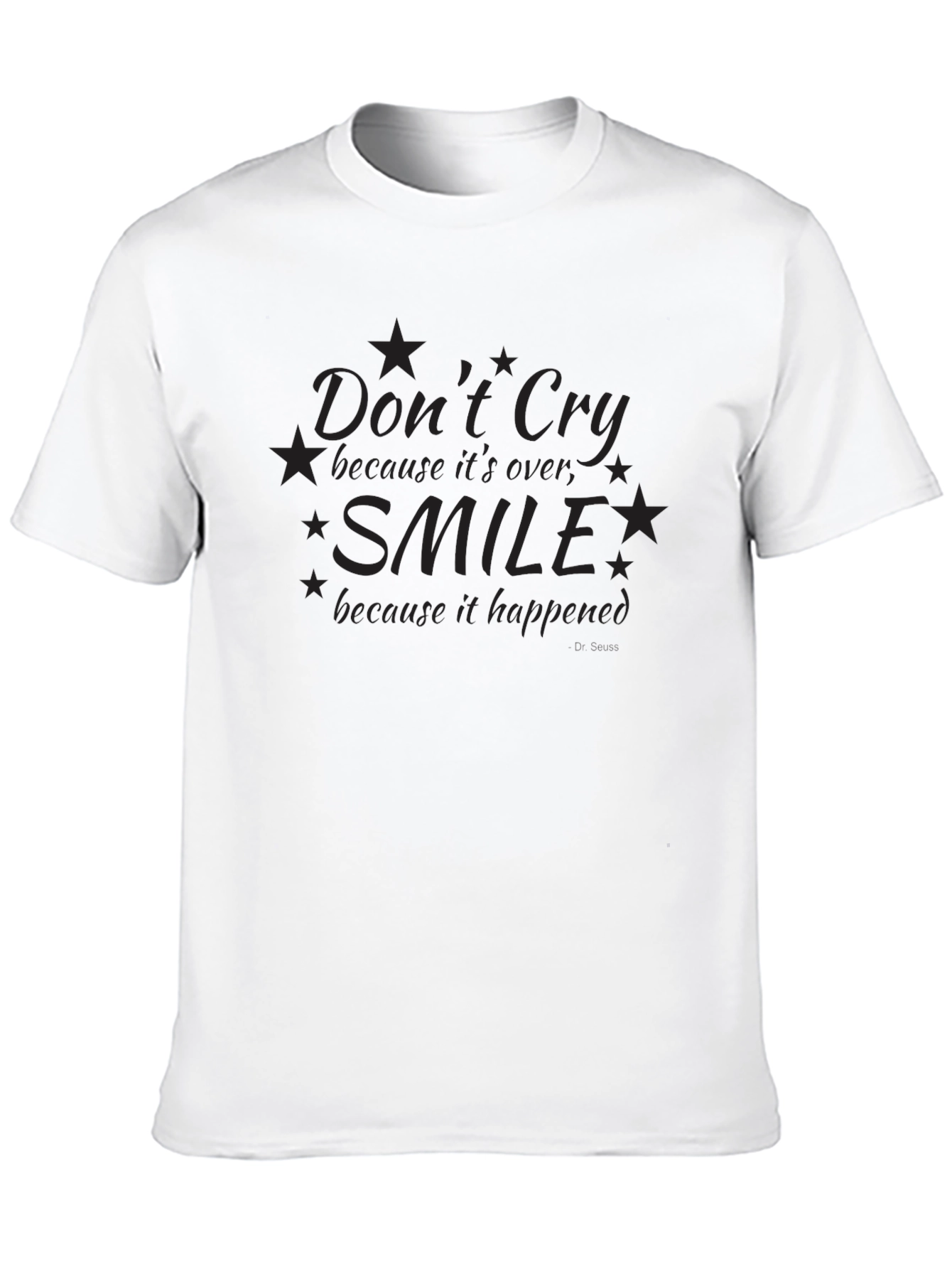Dont Cry Smile Black T-Shirt