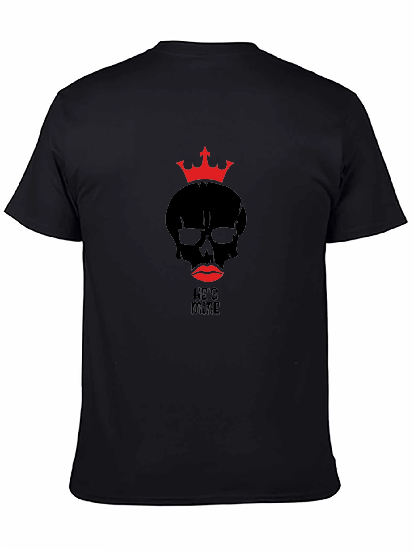 Hes Mine Skull Crown Graphic T-Shirt