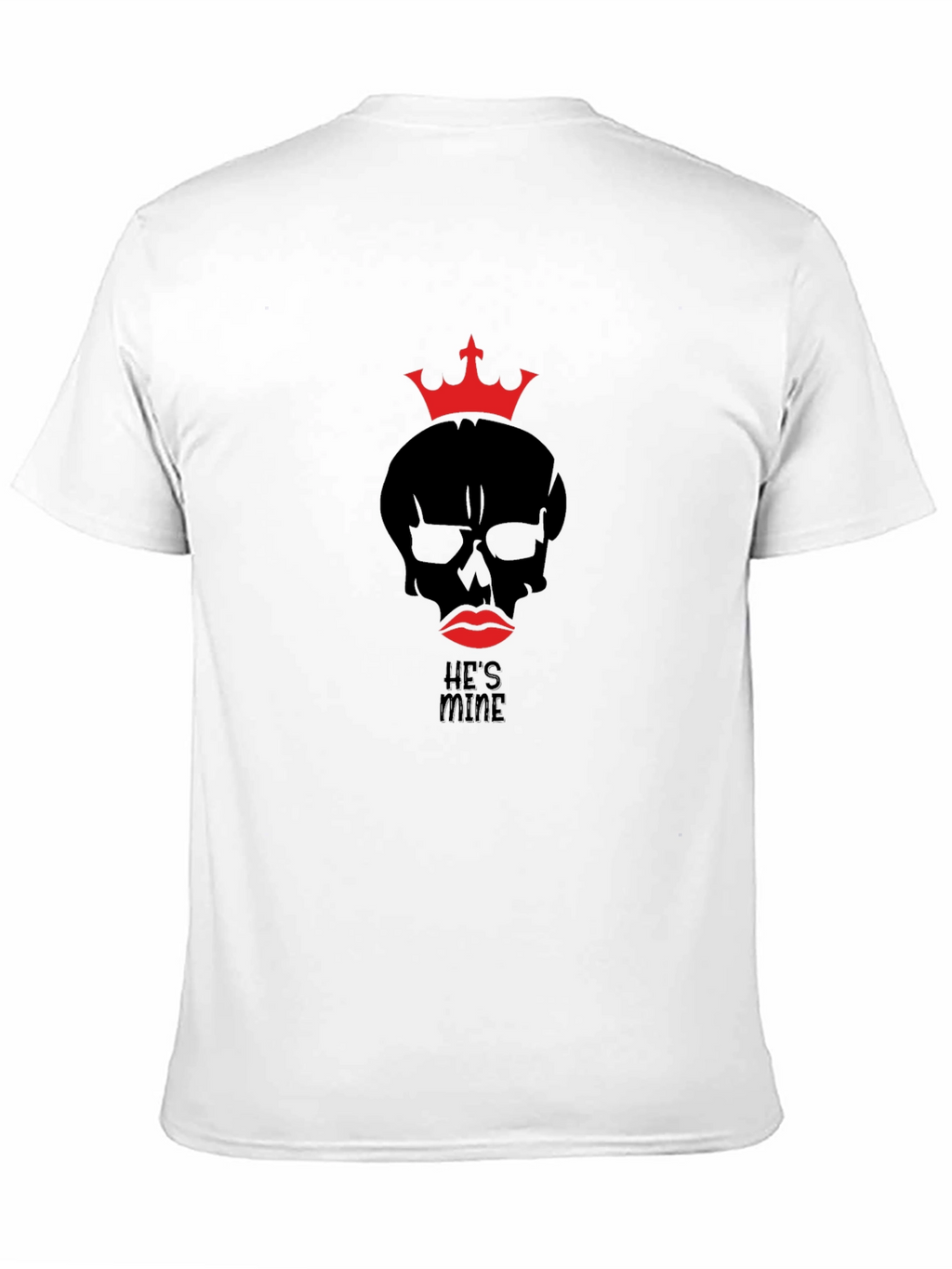Hes Mine Skull Crown Graphic T-Shirt