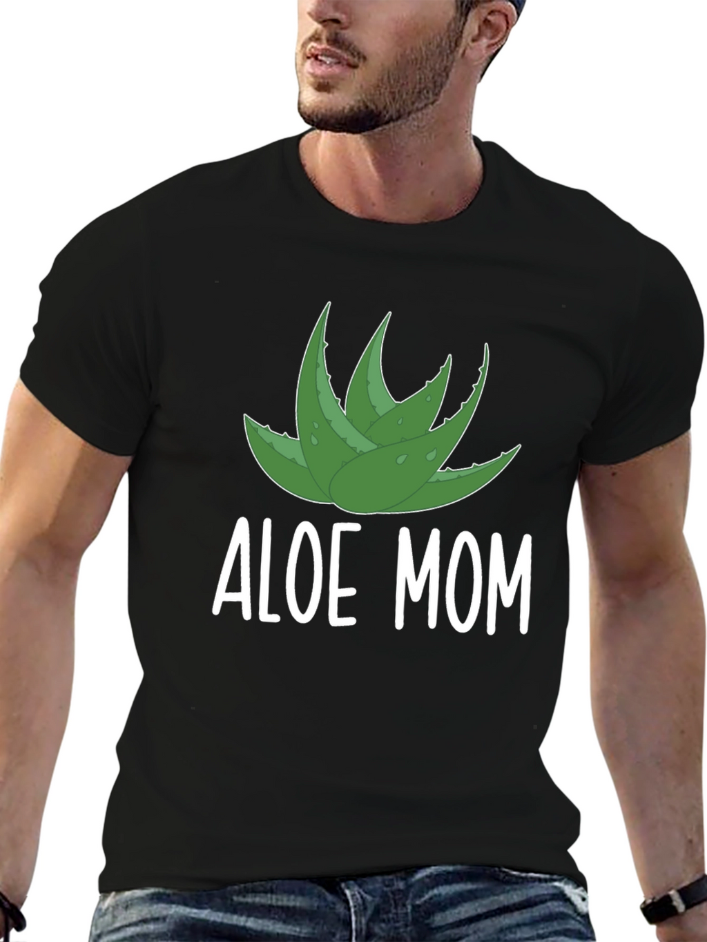 Aloe Mom Graphic T-Shirt - Black