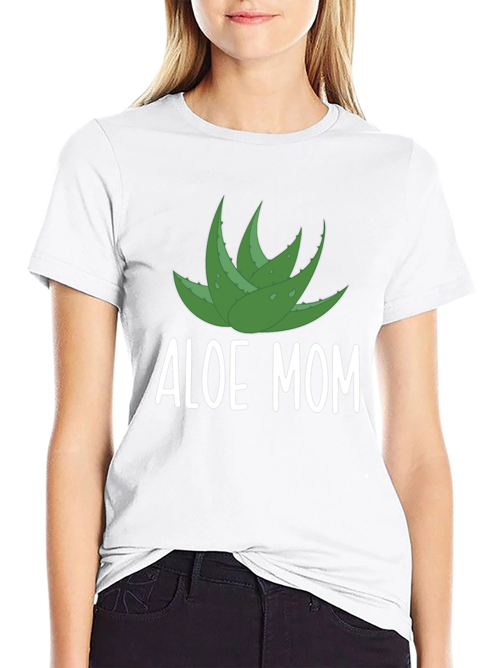 Aloe Mom Graphic T-Shirt - Black