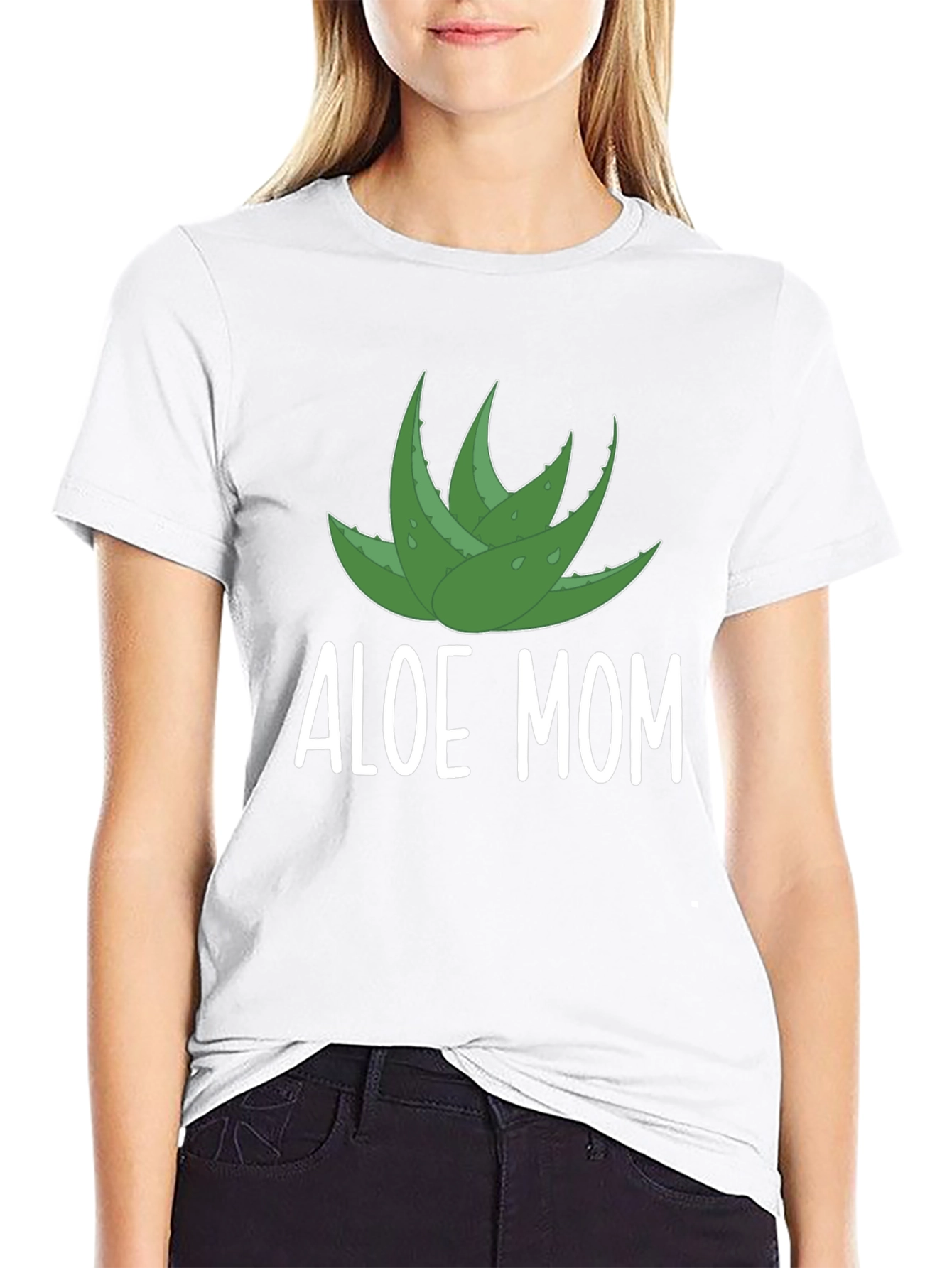Aloe Mom Graphic T-Shirt - Black