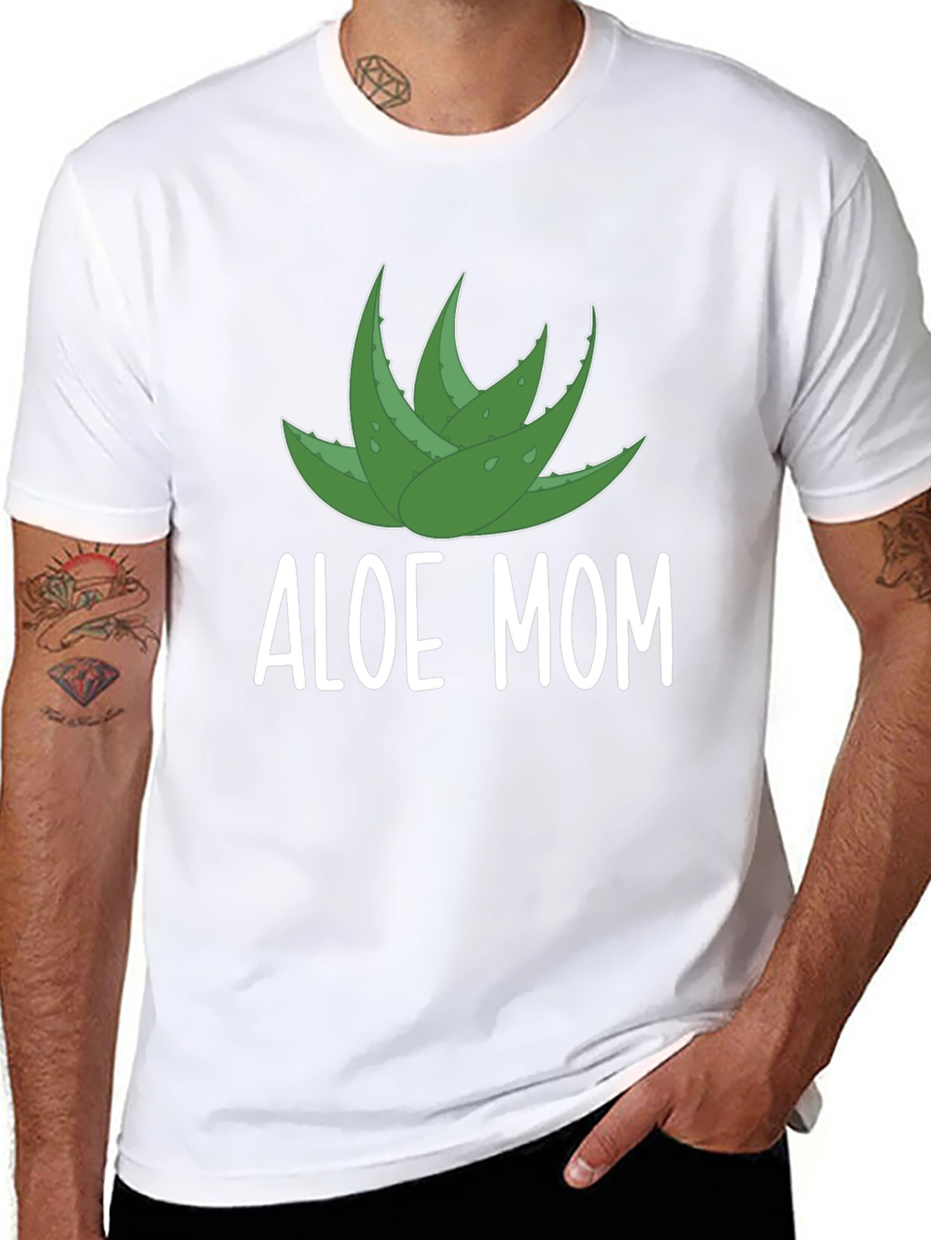 Aloe Mom Graphic T-Shirt - Black