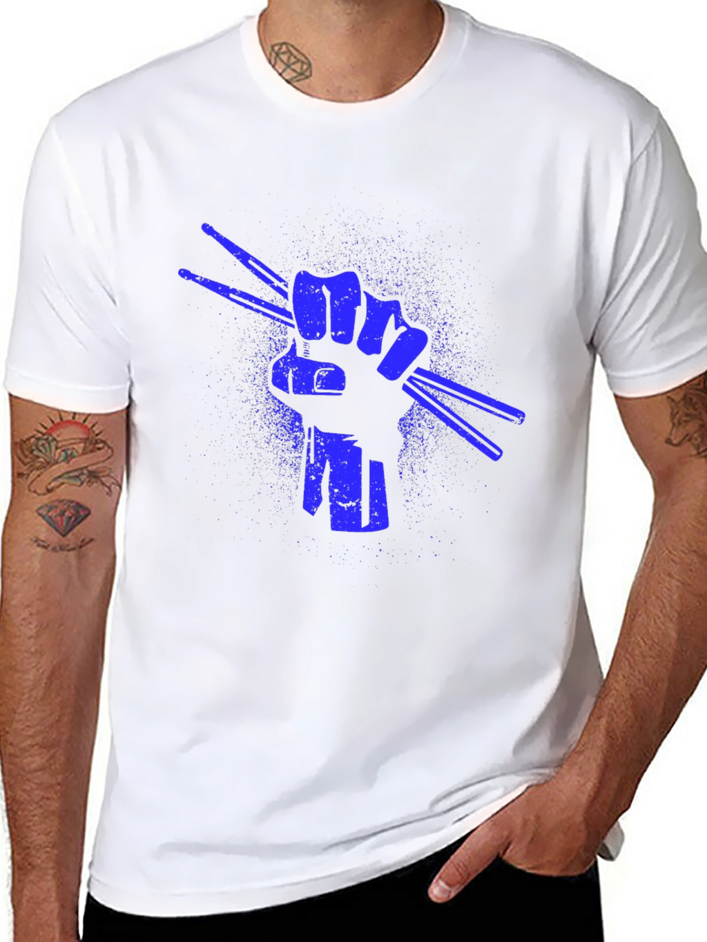 Drummers Fist T-Shirt - Rock On!