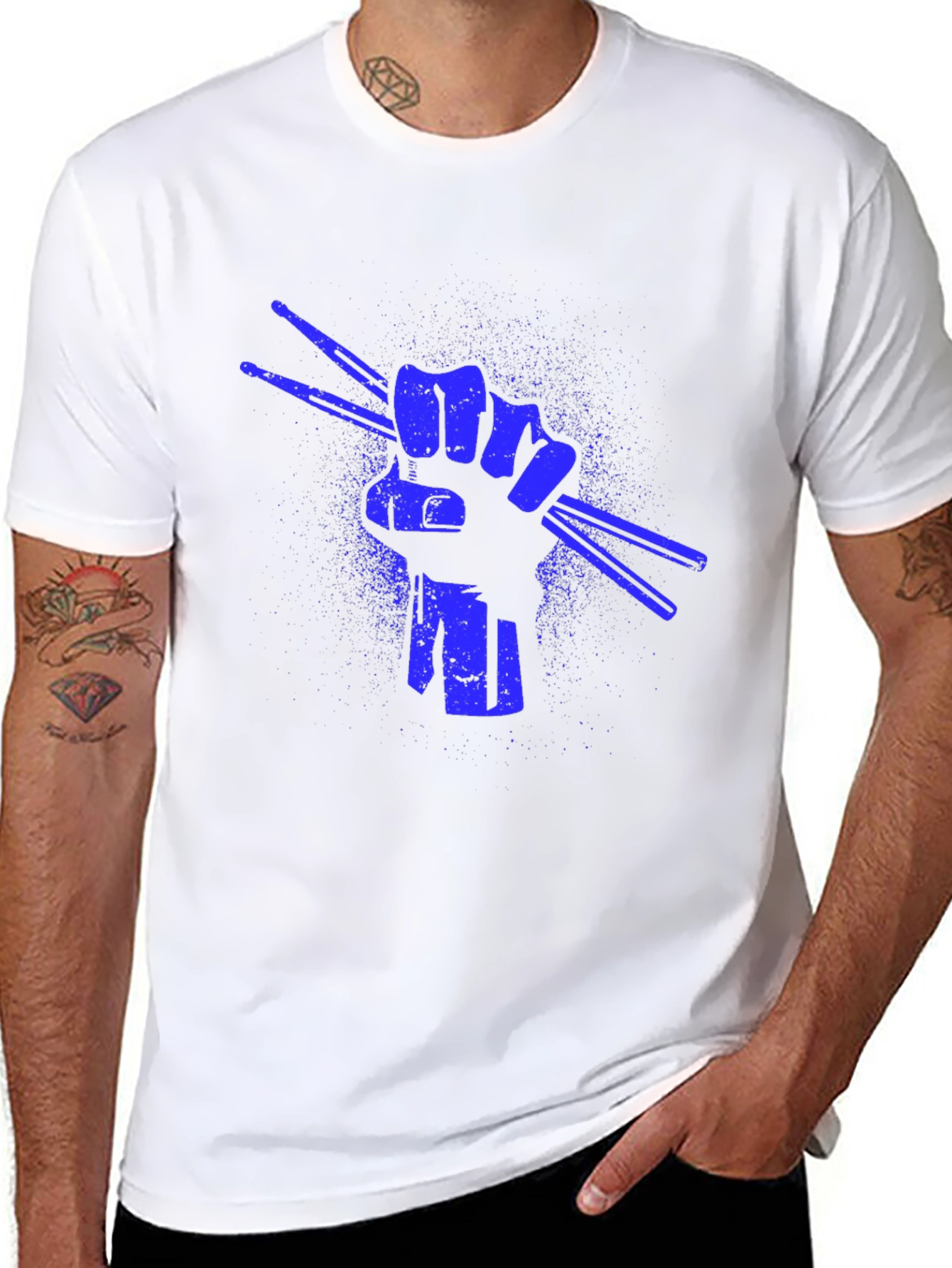 Drummers Fist T-Shirt - Rock On!