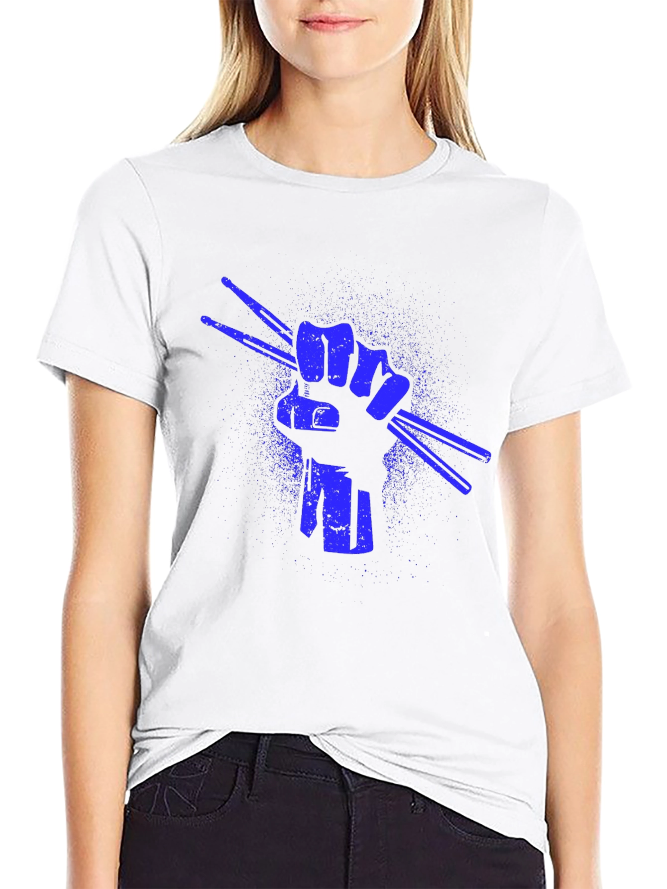 Drummers Fist T-Shirt - Rock On!
