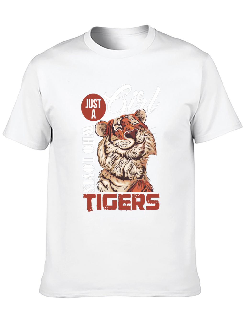 Just A Girl Who Loves Tigers Graphic Tee