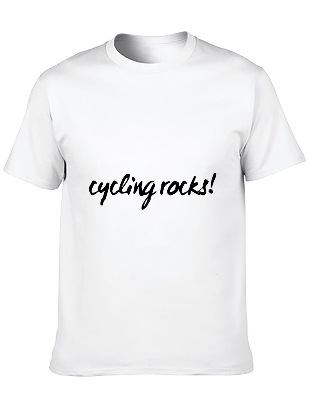 Cycling Rocks! Black Graphic Tee Shirt