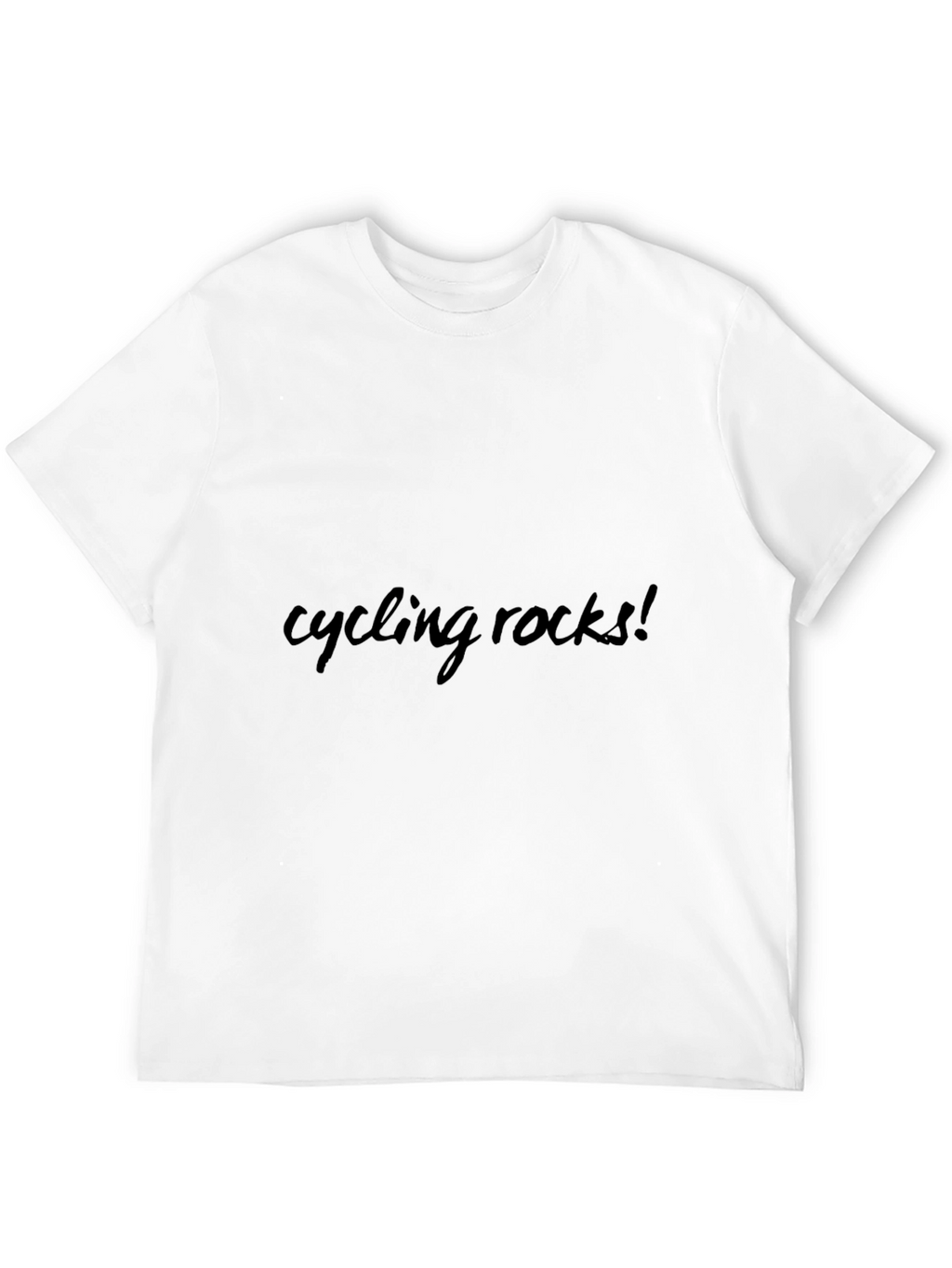 Cycling Rocks! Black Graphic Tee Shirt