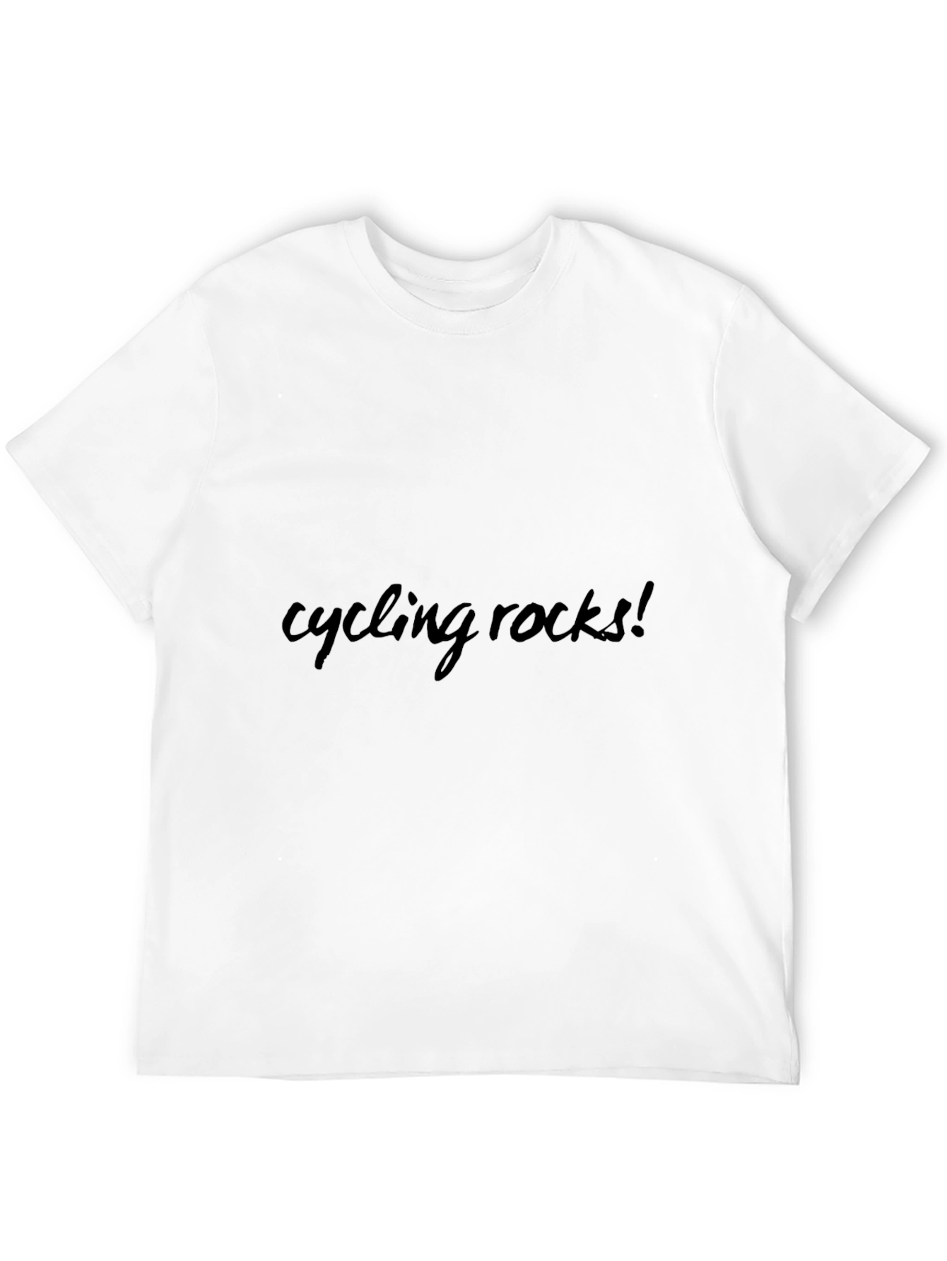 Cycling Rocks! Black Graphic Tee Shirt