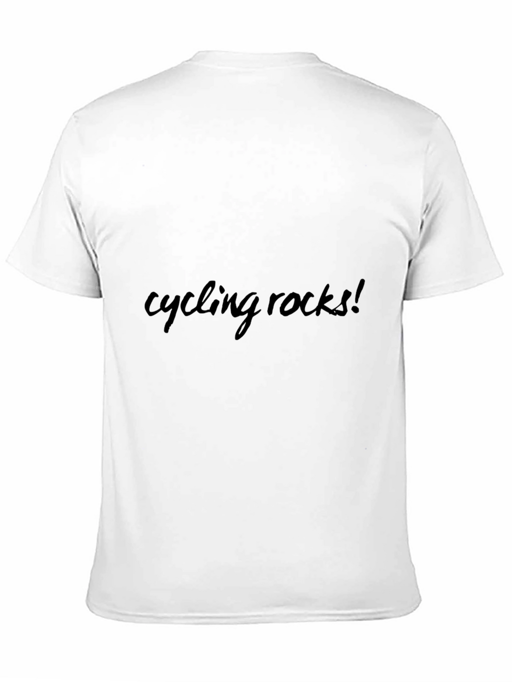 Cycling Rocks! Black Graphic Tee Shirt