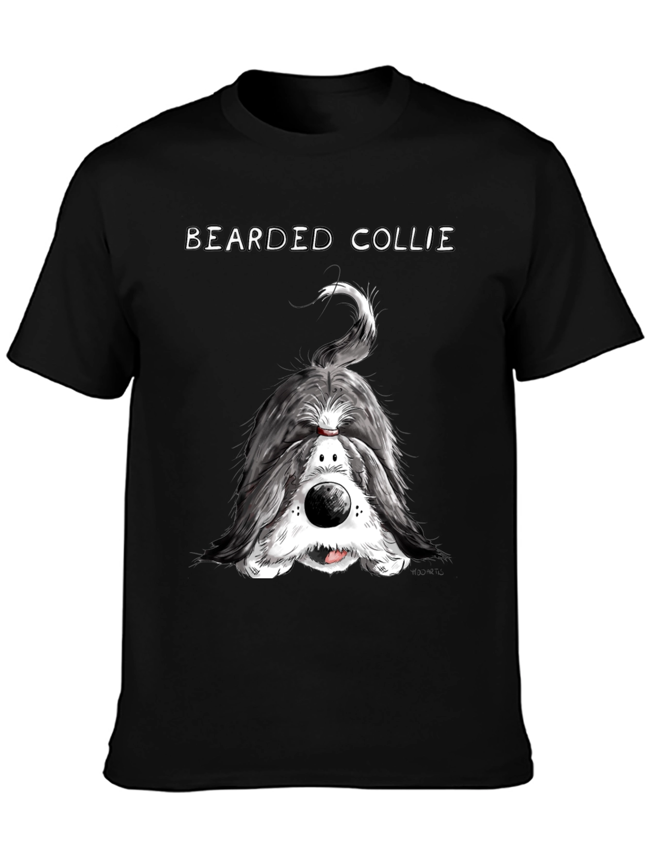Bearded Collie T-Shirt - Funny Dog Portrait Tee