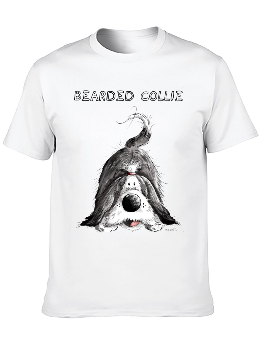 Bearded Collie T-Shirt - Funny Dog Portrait Tee