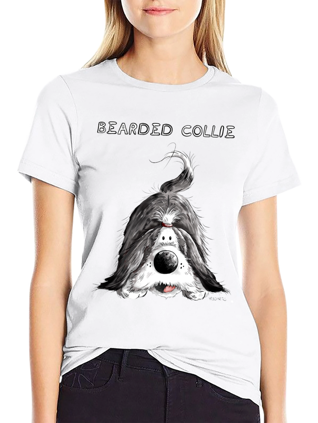 Bearded Collie T-Shirt - Funny Dog Portrait Tee