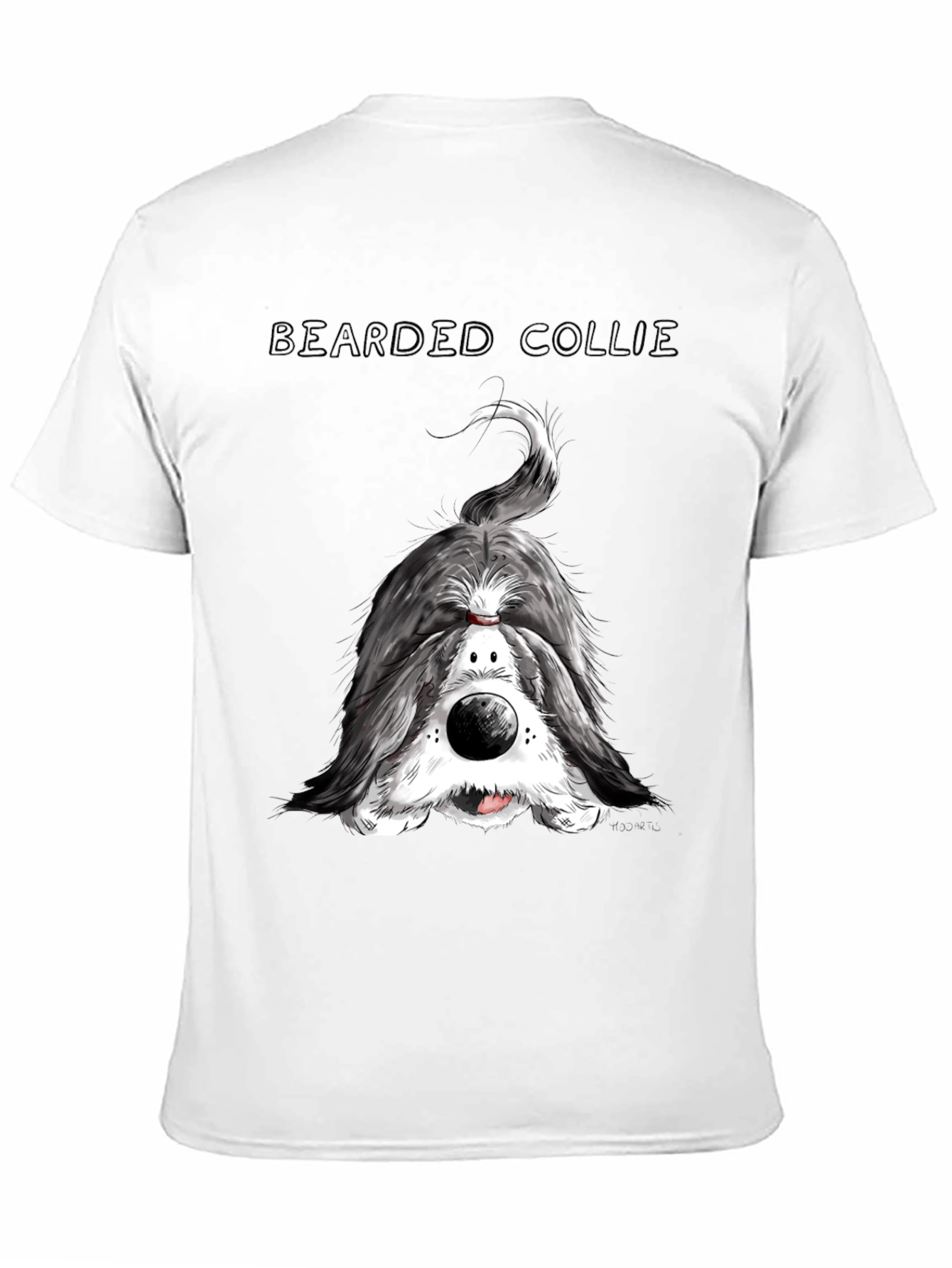 Bearded Collie T-Shirt - Funny Dog Portrait Tee