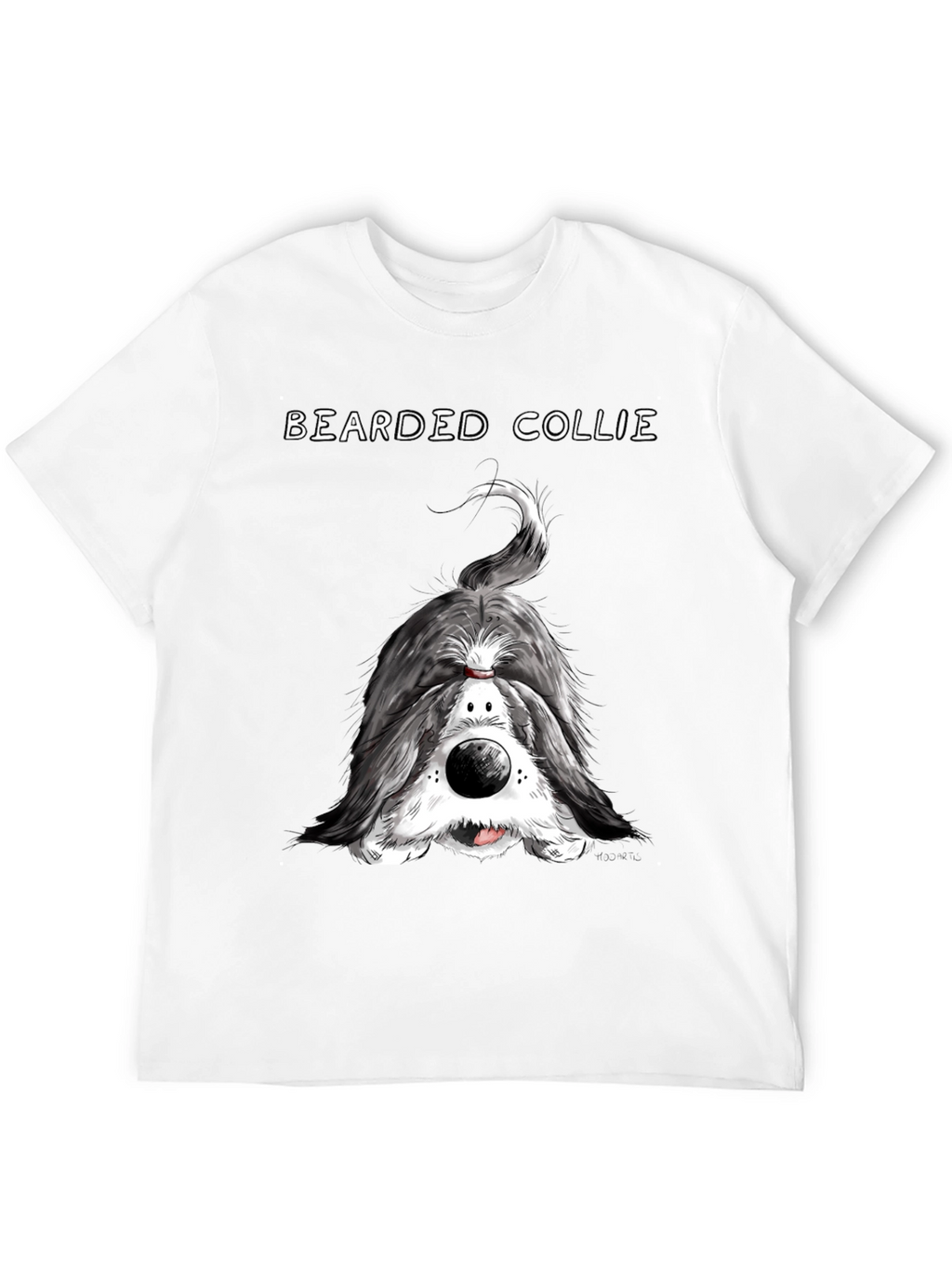 Bearded Collie T-Shirt - Funny Dog Portrait Tee