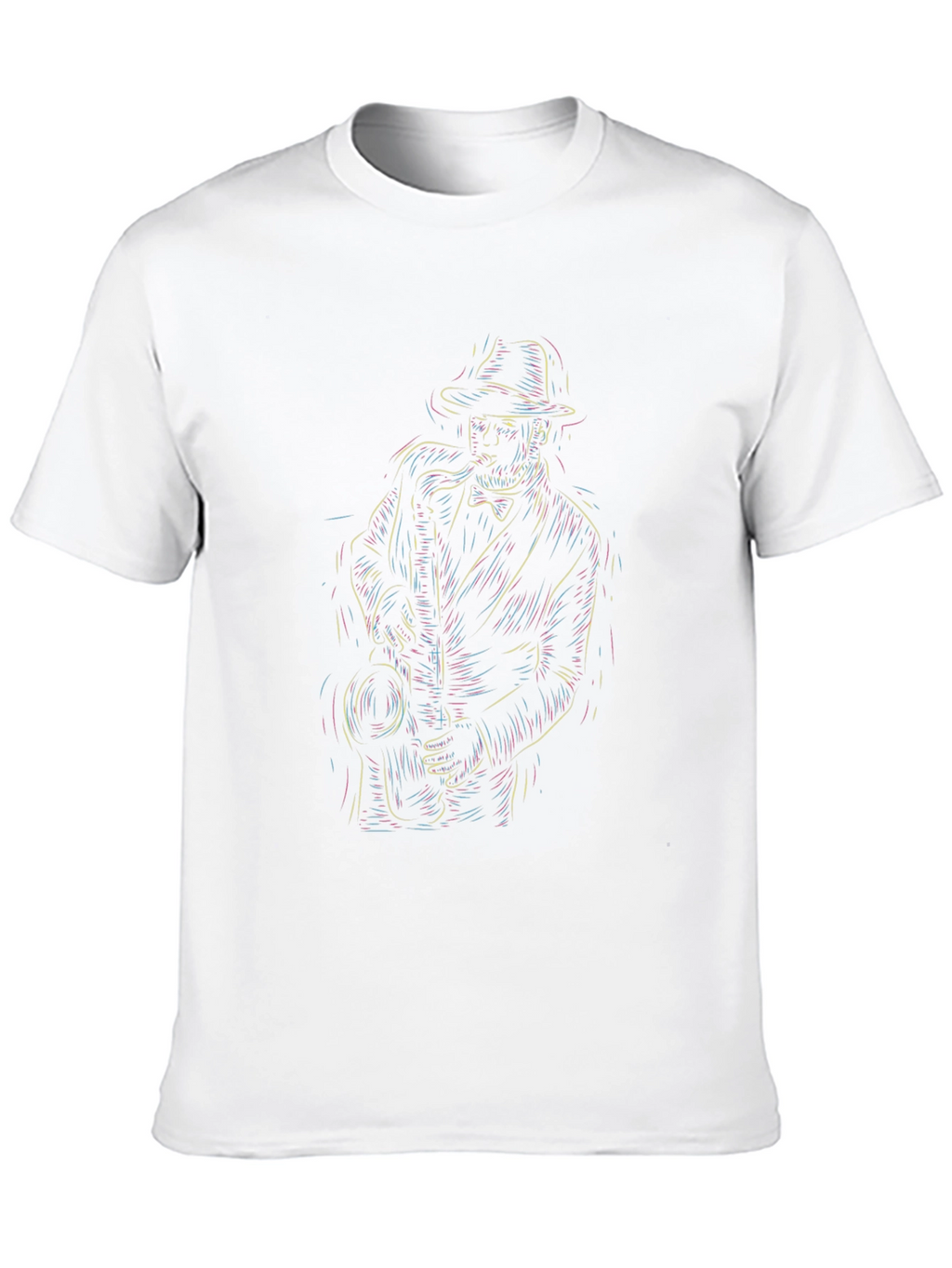 Cool Jazz Musician Graphic Tee - Black