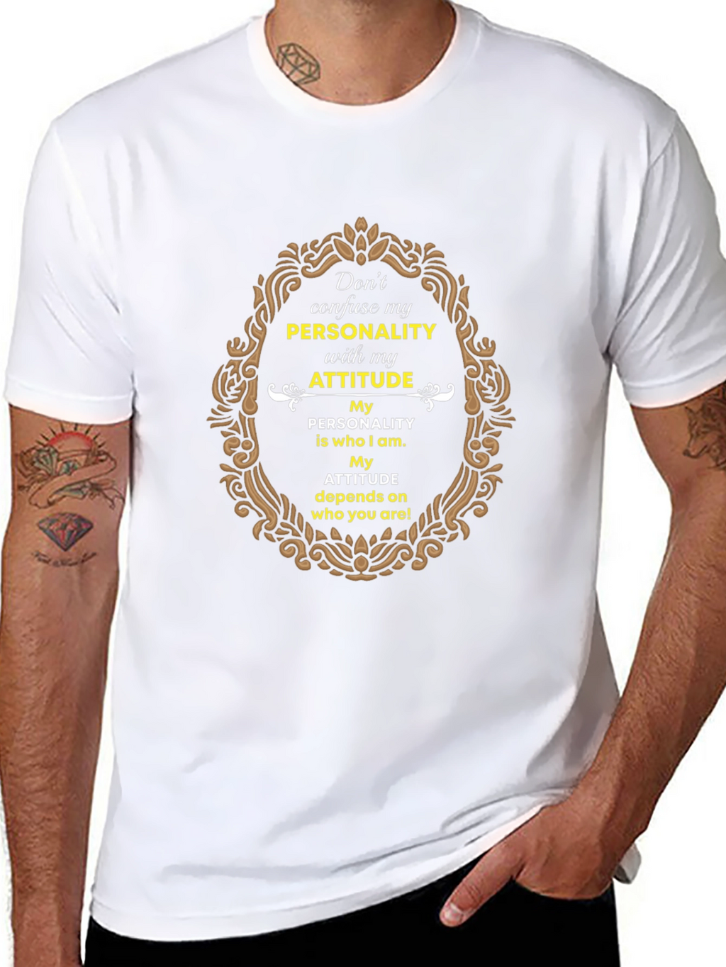 Personality Attitude Graphic Print T-Shirt