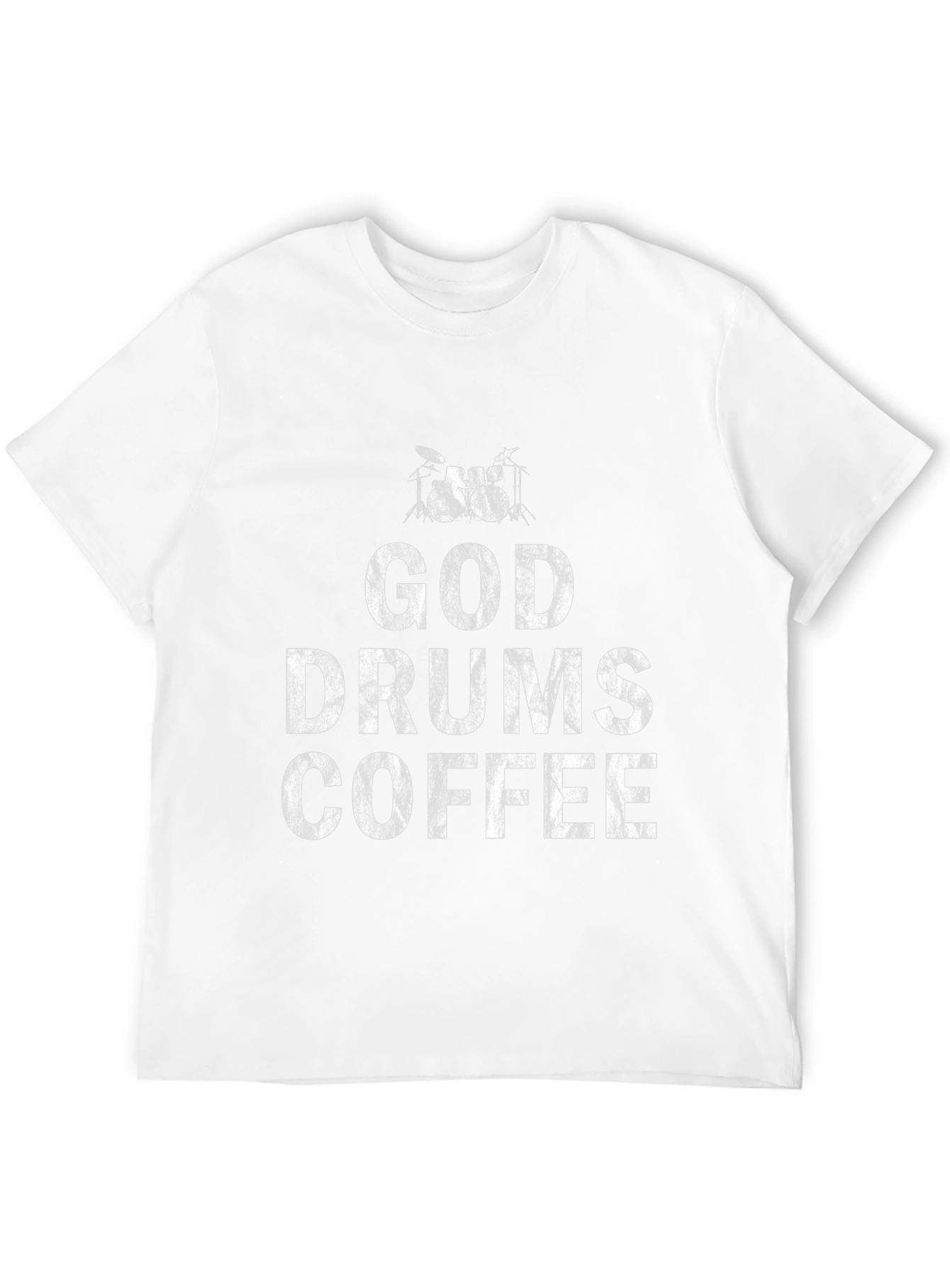 God Drums Coffee Black T-Shirt