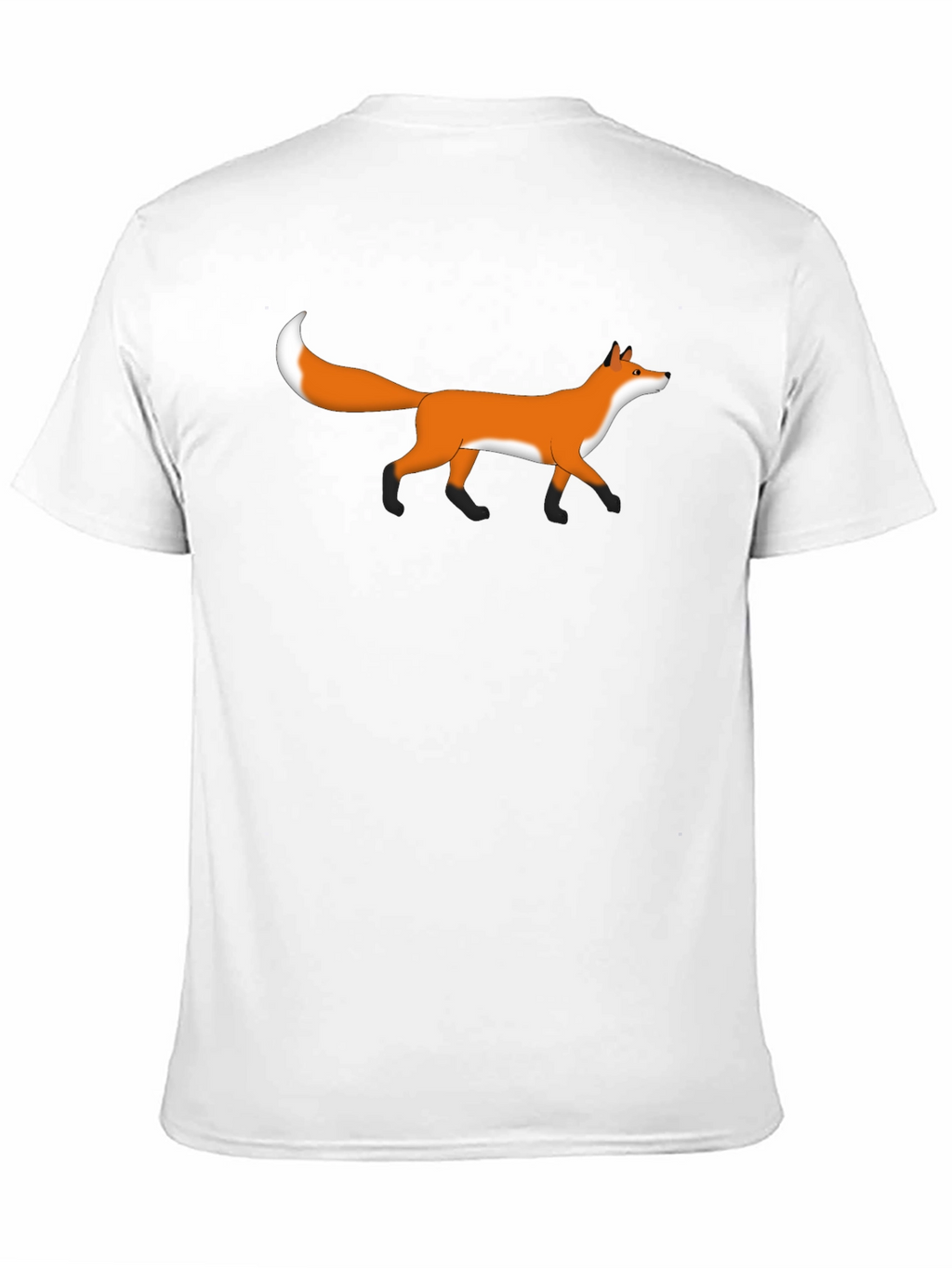 Fox Graphic Tee - Black Casual T-Shirt