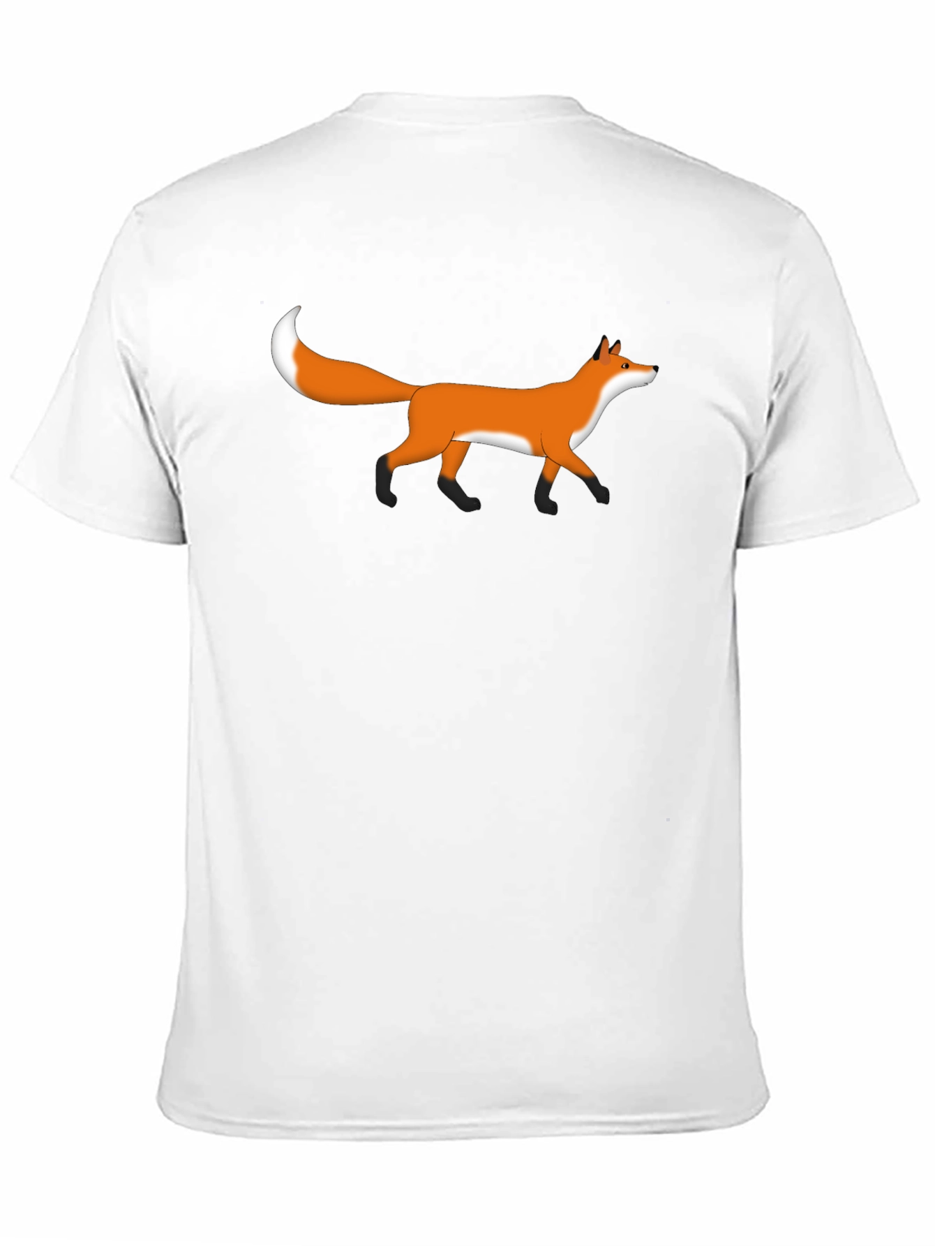 Fox Graphic Tee - Black Casual T-Shirt
