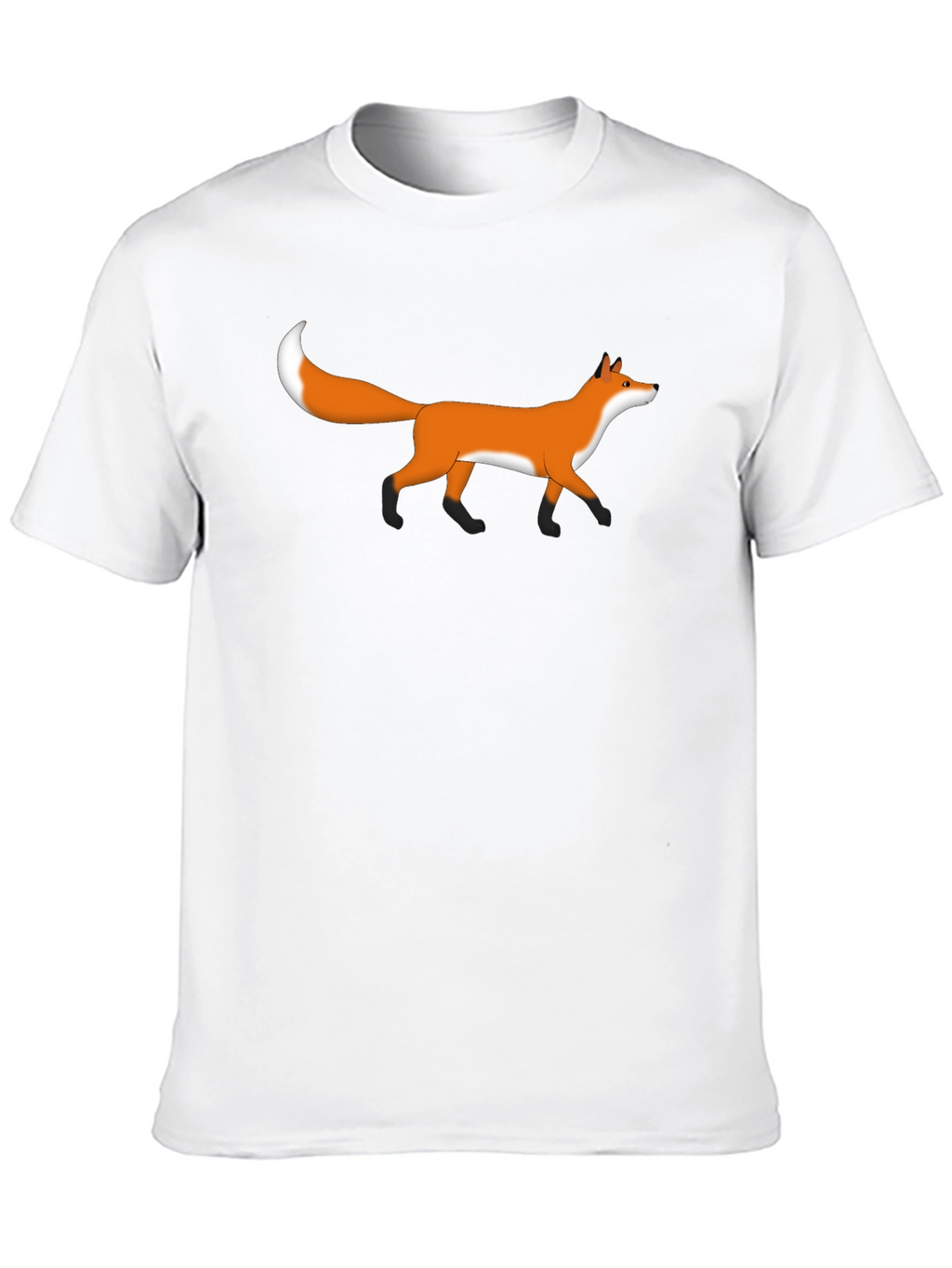 Fox Graphic Tee - Black Casual T-Shirt