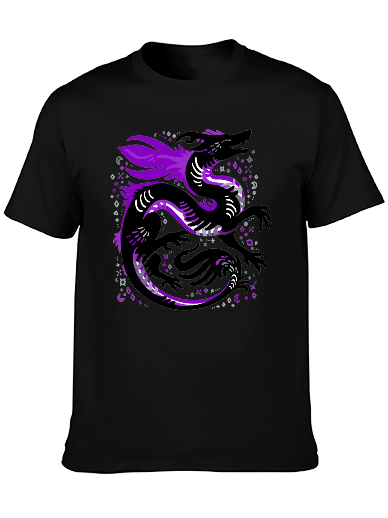 Asexual Pride Dragon Graphic T-Shirt