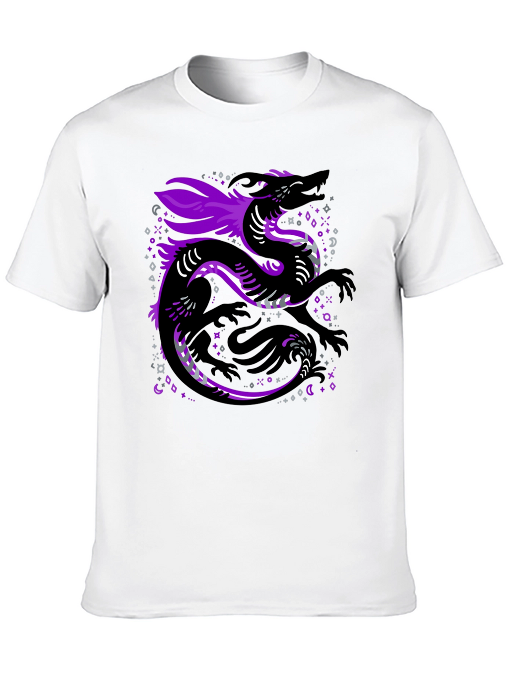 Asexual Pride Dragon Graphic T-Shirt