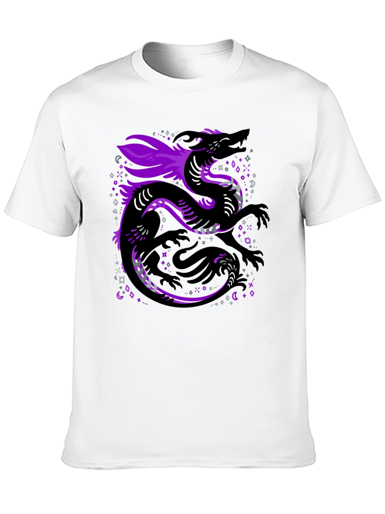 Asexual Pride Dragon Graphic T-Shirt