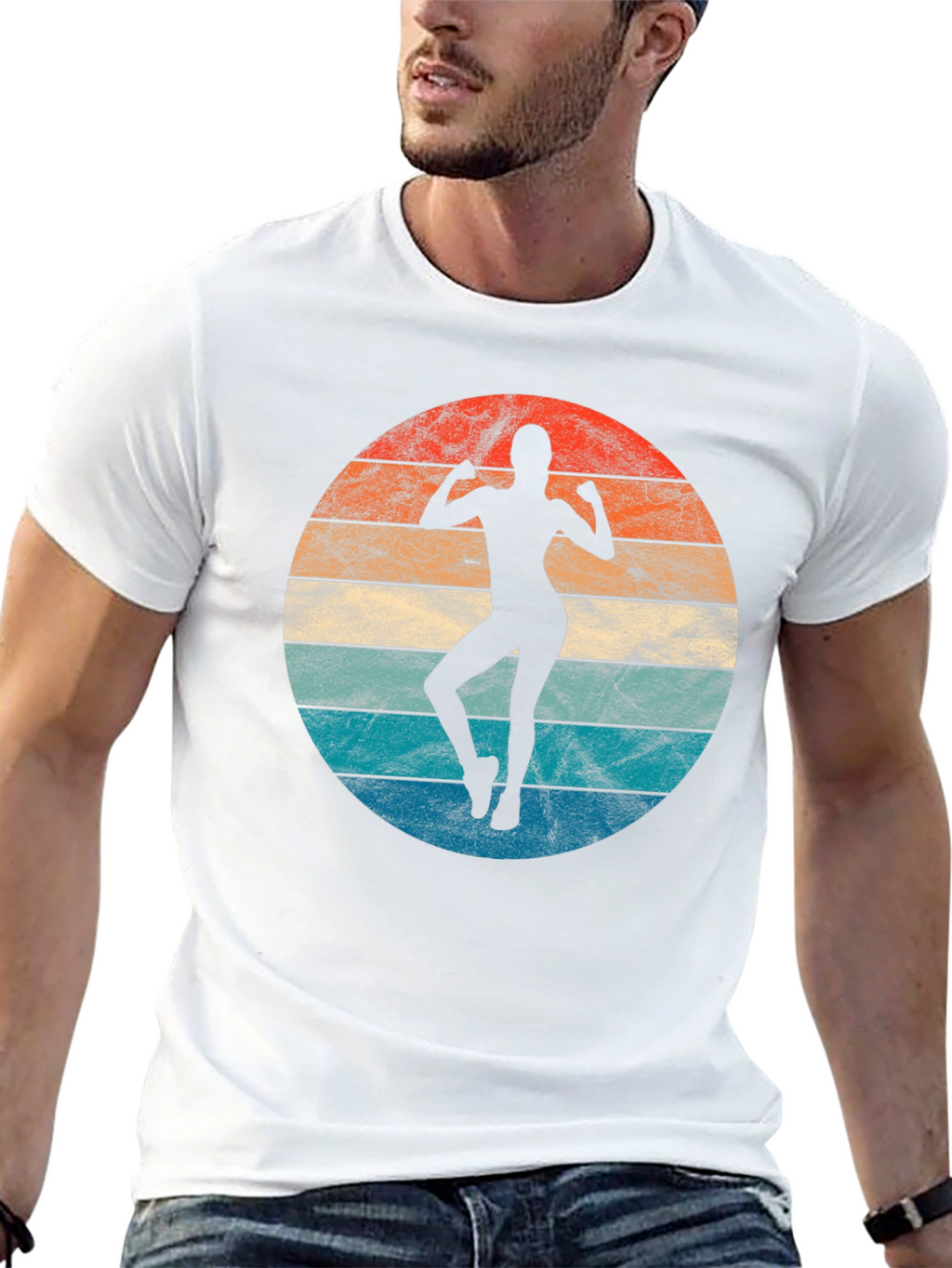 Retro Fitness T-Shirt - Gym Workout Tee