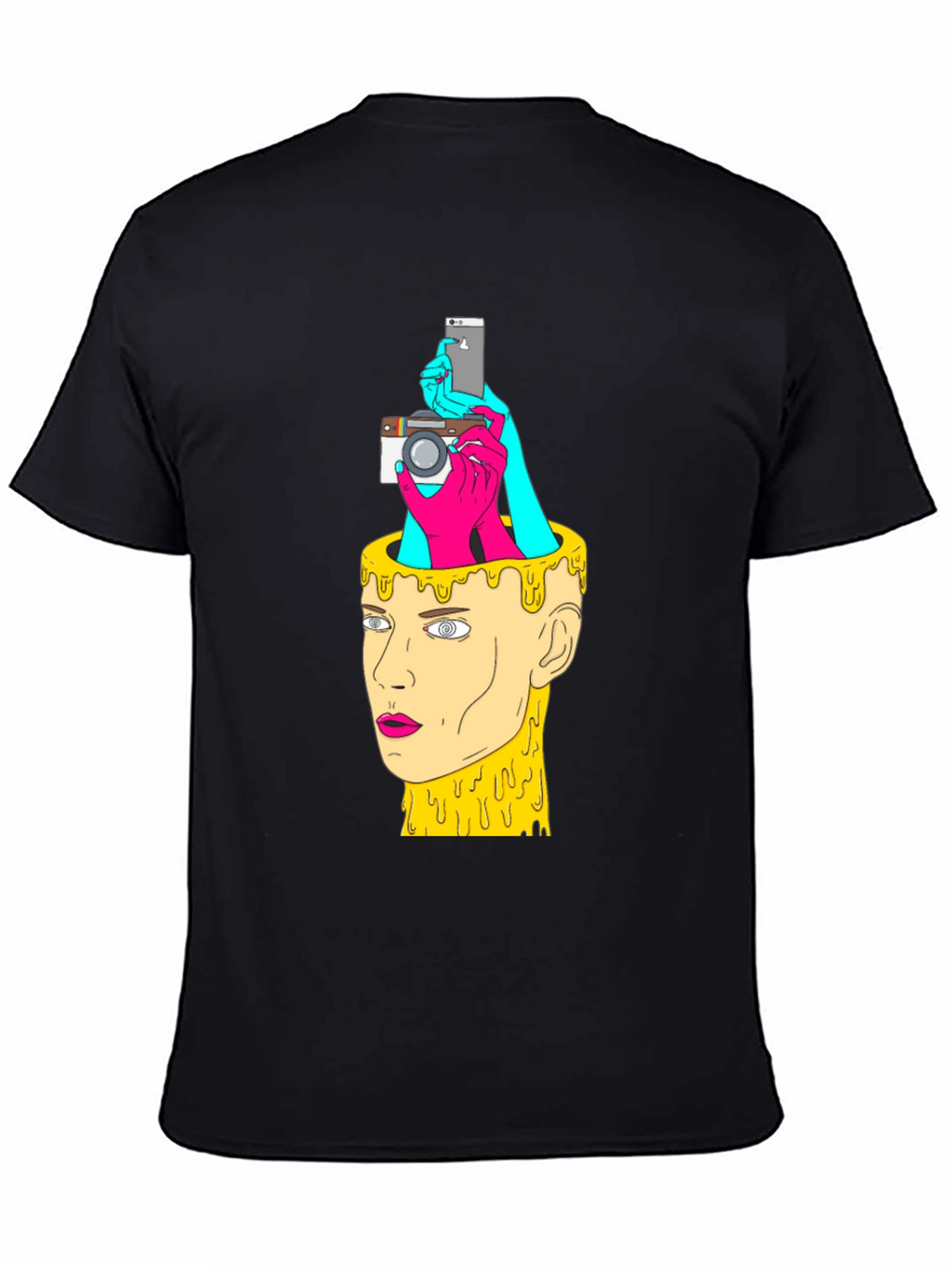 Creative Mind Graphic Tee - Black Cotton T-Shirt