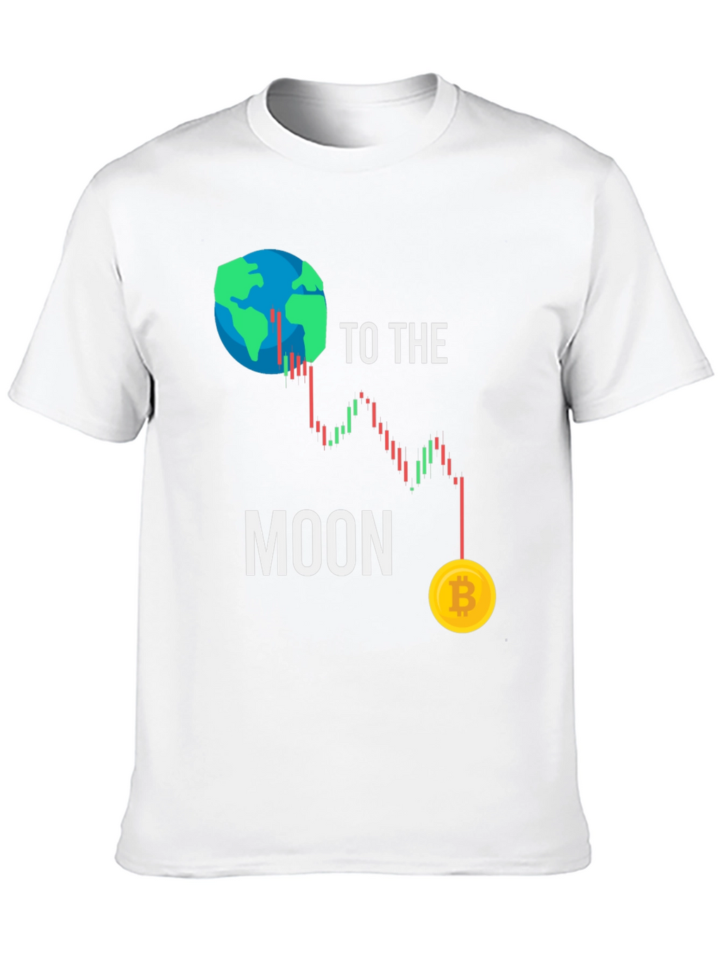 To the Moon Bitcoin Graphic T-Shirt