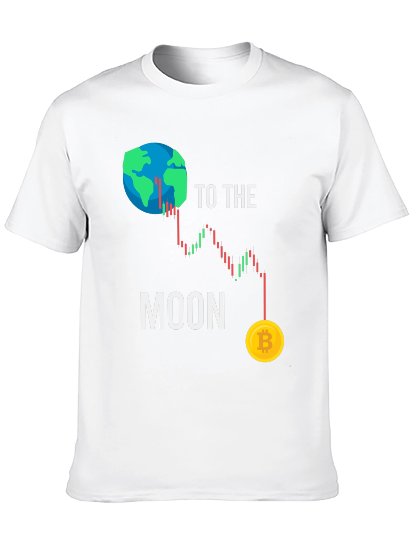 To the Moon Bitcoin Graphic T-Shirt