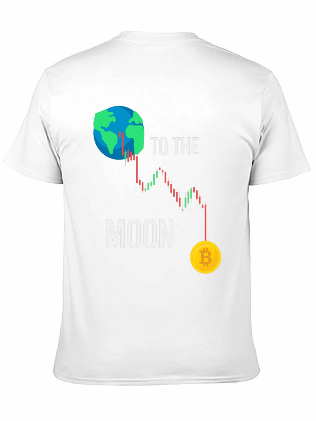 To the Moon Bitcoin Graphic T-Shirt