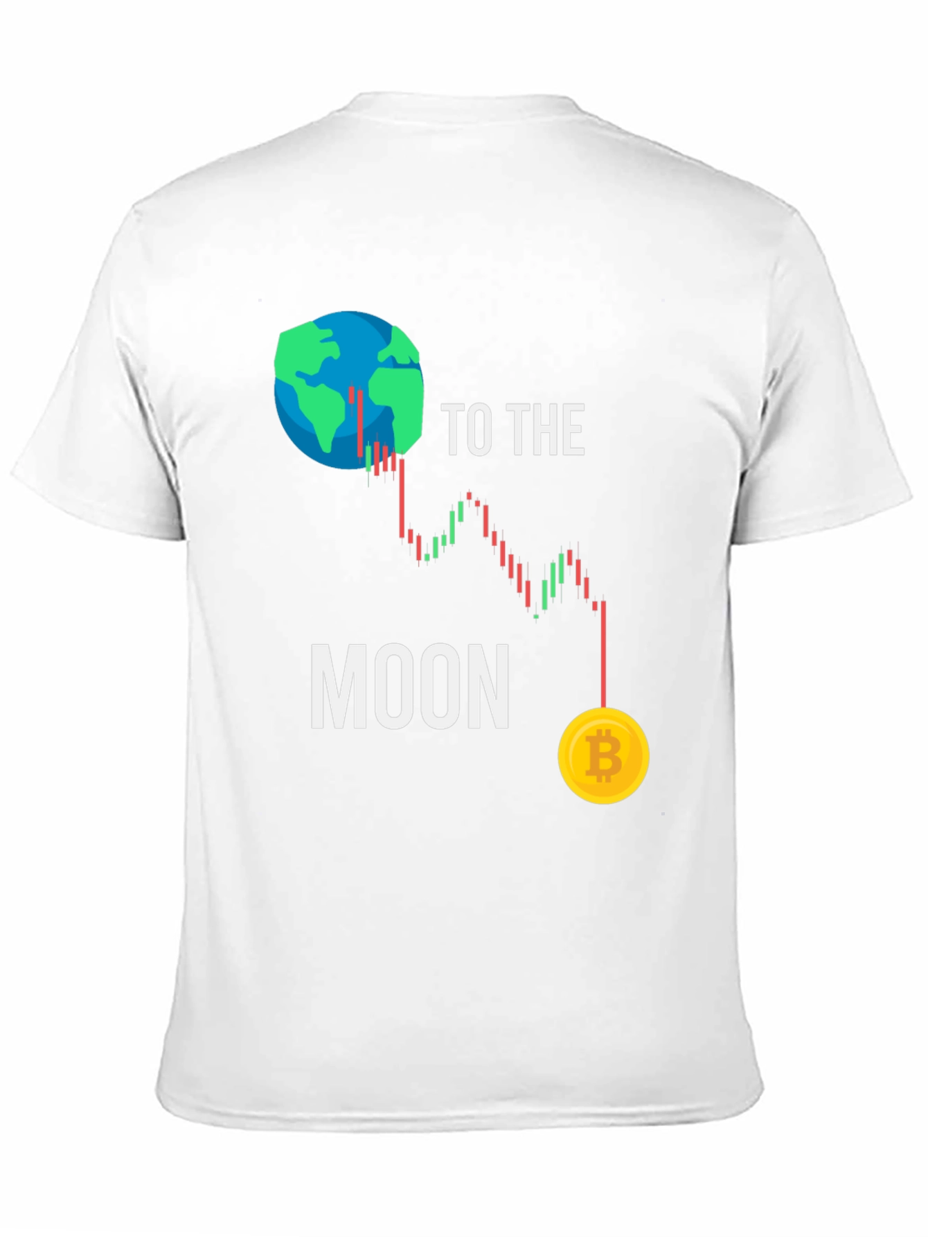 To the Moon Bitcoin Graphic T-Shirt
