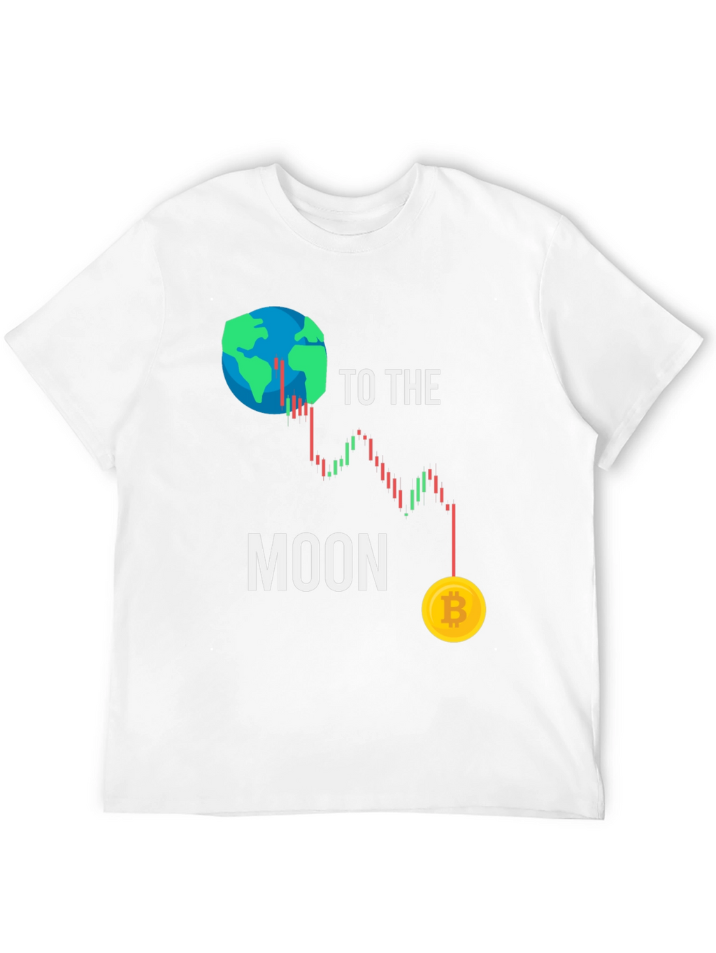 To the Moon Bitcoin Graphic T-Shirt